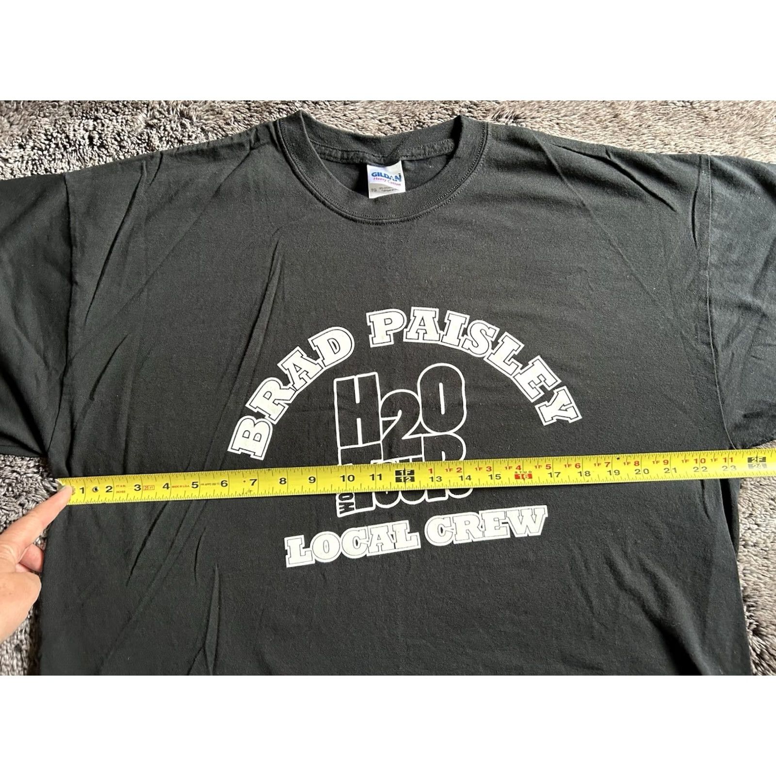 Vintage Brad Paisley H2O World Tour T Shirt Men’s XL Black Paisley Tour Merchandise Shirt Size US XL / EU 56 / 4 - 6 Thumbnail