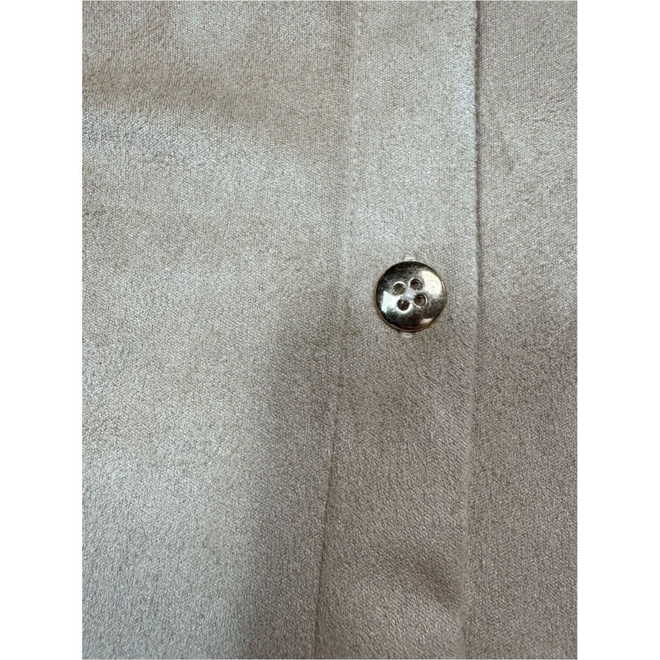 Gretchen Scott Gretchen Scott Faux Suede Button Down Shirt With Ruffle Cuf Size S / US 4 / IT 40 - 9 Thumbnail