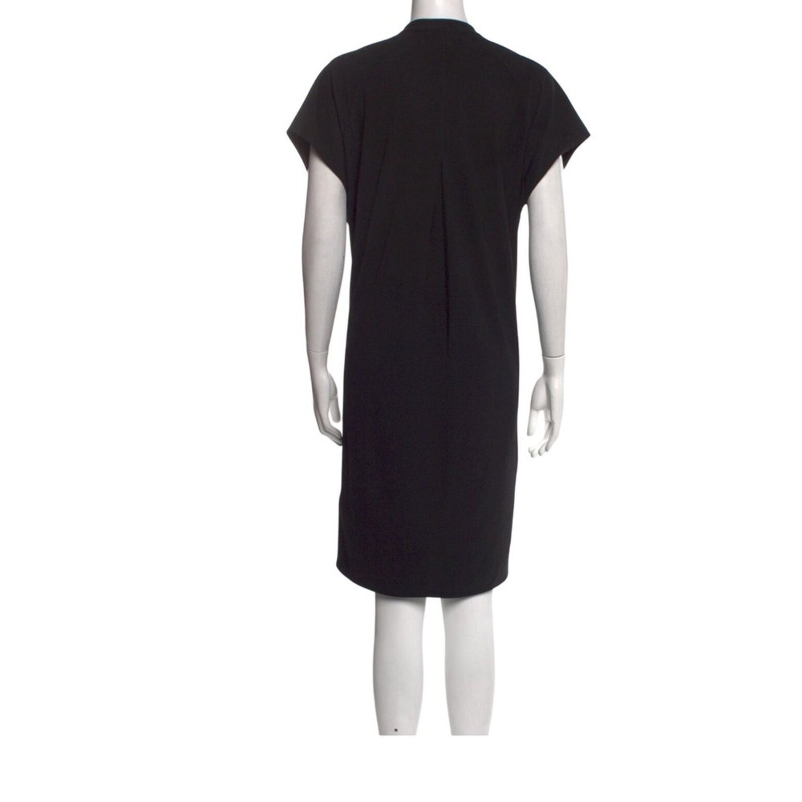Vince Vince Black Crepe Shift Dress – Size Large (US 10) Size M / US 6-8 / IT 42-44 - 3 Thumbnail