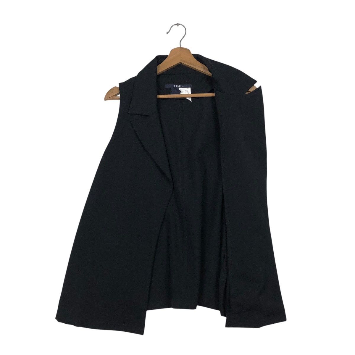 Limi Feu 📌Sleeveless Jacket Runway Rich Black No Button Limi Feu Size S / US 4 / IT 40 - 12 Thumbnail