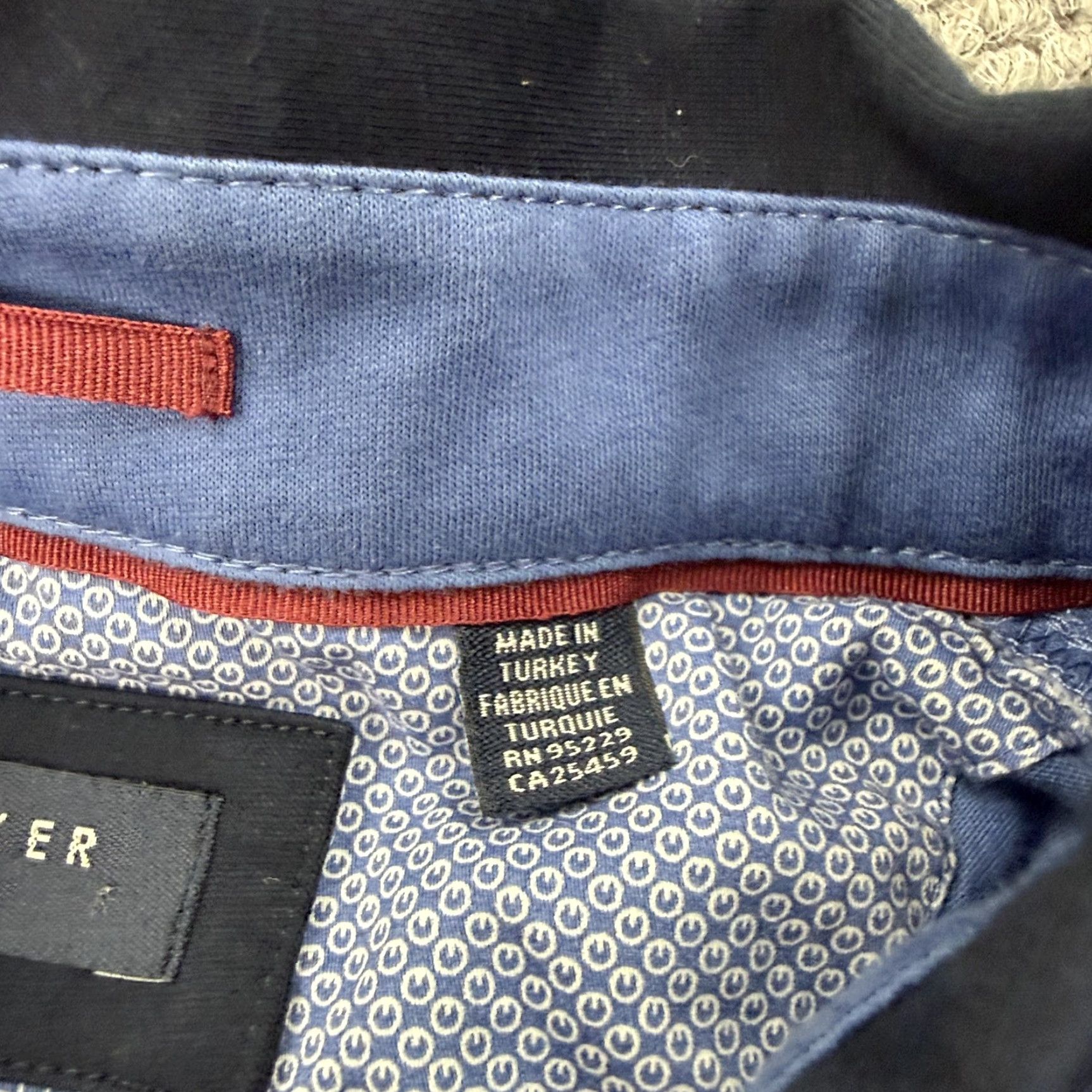 Ted Baker Ted Baker Polo Shirt Mens 2XL Blue Cotton Contrast Collar Short Sleeve Size US XXL / EU 58 / 5 - 6 Thumbnail