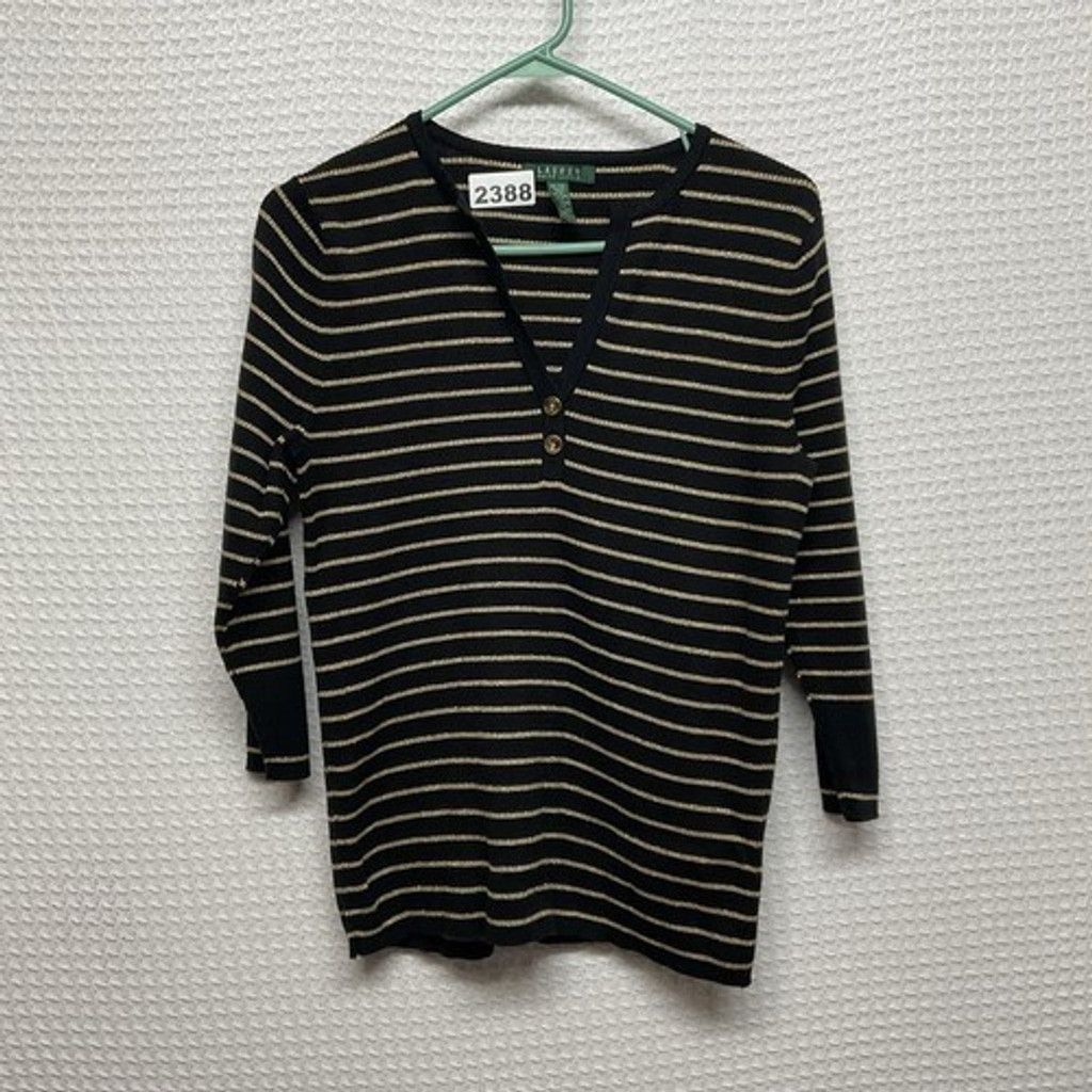 Ralph Lauren Lauren Ralph Lauren Button Henley V-Neck Sweater Women XL Size XL / US 12-14 / IT 48-50 - 1 Thumbnail