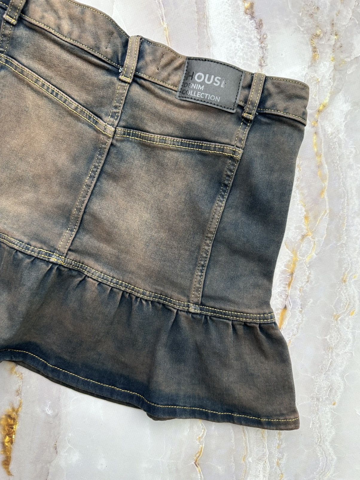 Japanese Brand Vintage Flared Mini Skirt Size 24" / US 00 / IT 34 - 7 Thumbnail