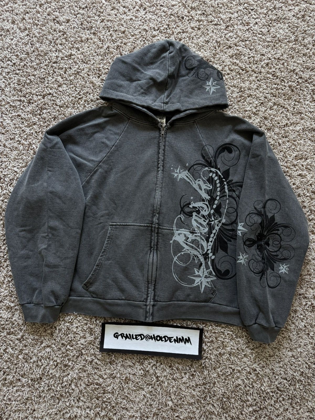 basketcase gallery Basketcase CHANDELIER pink zip-up hoodie | Grailed