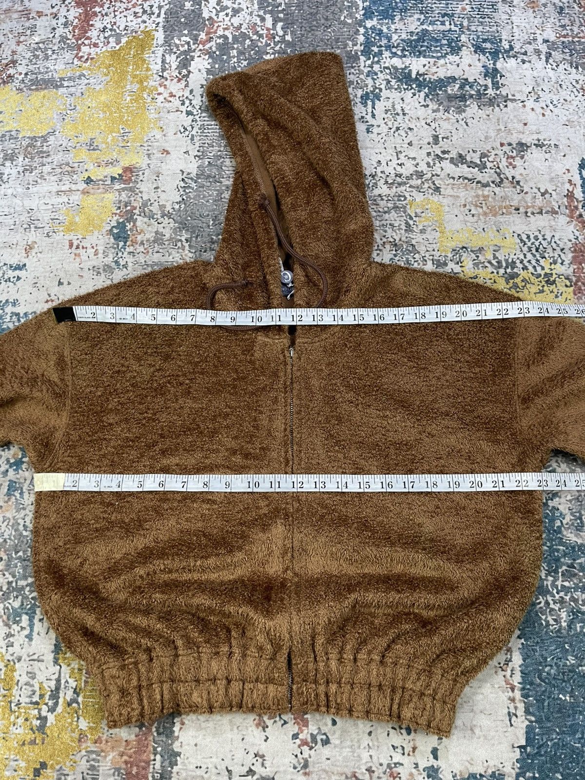 Cerruti 1881 Nino Cerruti Cropped Hoodie Teddy Jacket Size ONE SIZE - 9 Thumbnail