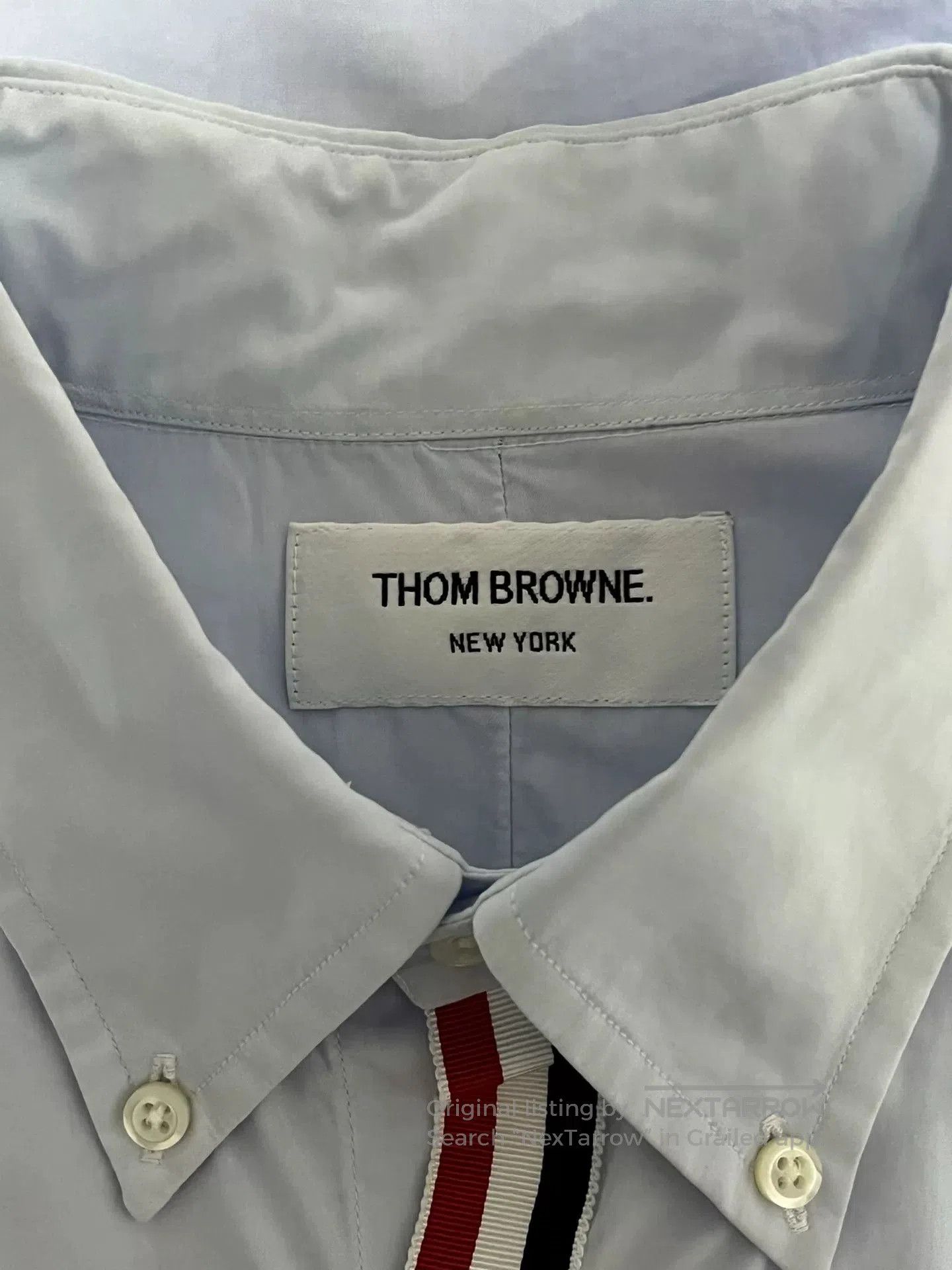 Thom Browne THOM BROWNE Classic Men's Shirt. Size US XL / EU 56 / 4 - 5 Thumbnail