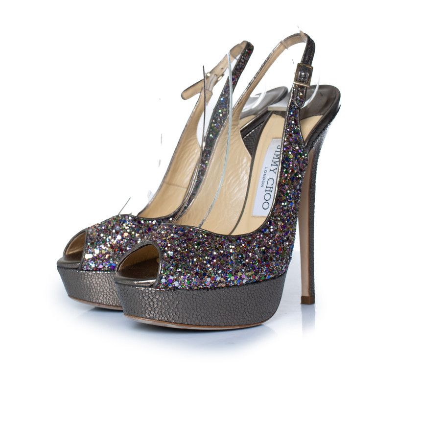 Jimmy Choo Jimmy Choo, Glitter pumps Size US 7 / IT 37 - 1 Thumbnail