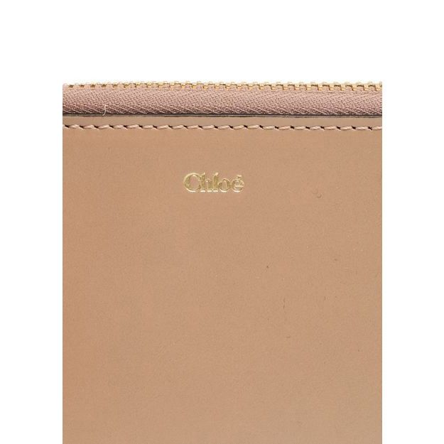 Chloe Chloe Alphabet Deep Beige Shiny Leather Wallet New & Authent Size ONE SIZE - 4 Thumbnail