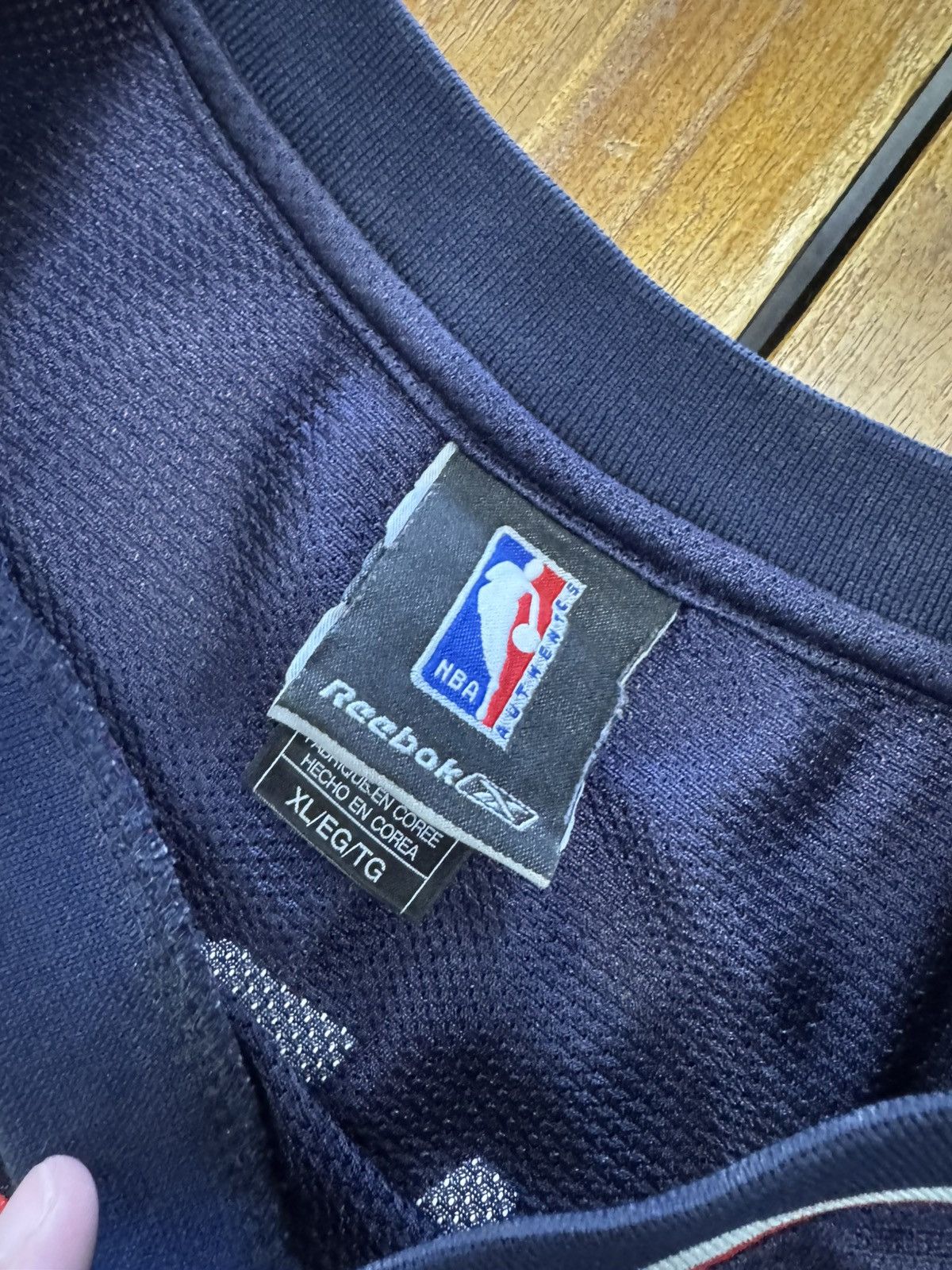 Reebok 2006-07 Vince Carter New Jersey Nets NBA Reebok Jersey Navy Size US XL / EU 56 / 4 - 5 Thumbnail