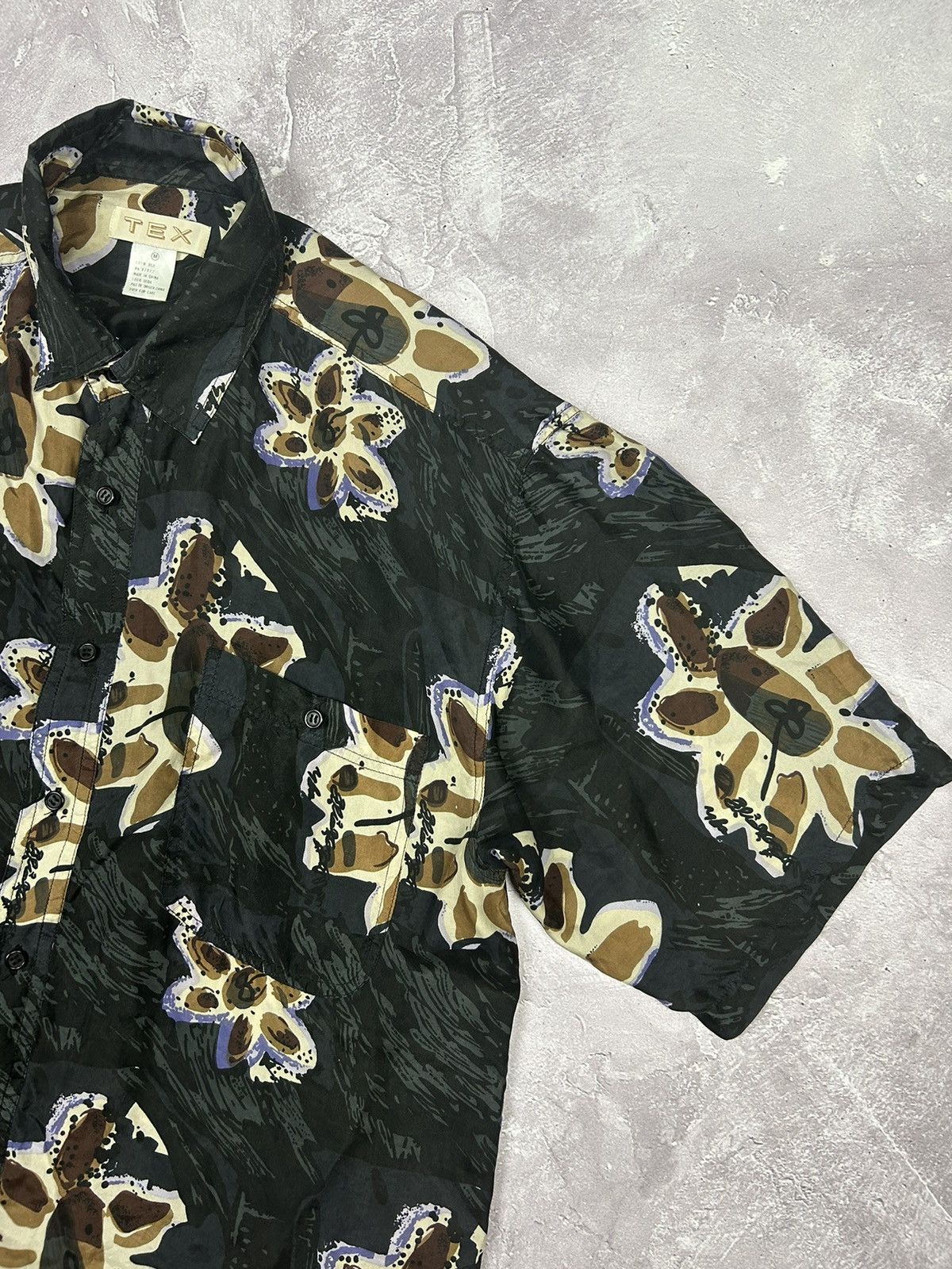 Vintage Vintage Floral Print 100% Silk Shirt Size M y2k 90s Size US M / EU 48-50 / 2 - 2 Thumbnail