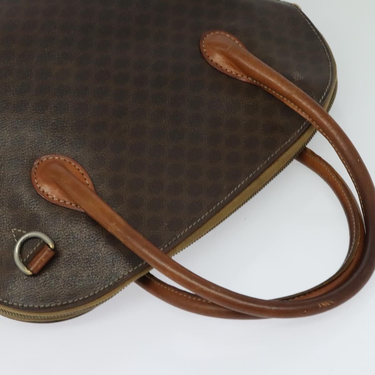 Celine CELINE Macadam Canvas Hand Bag Pvc Leather Brown Gold Size ONE SIZE - 6 Thumbnail