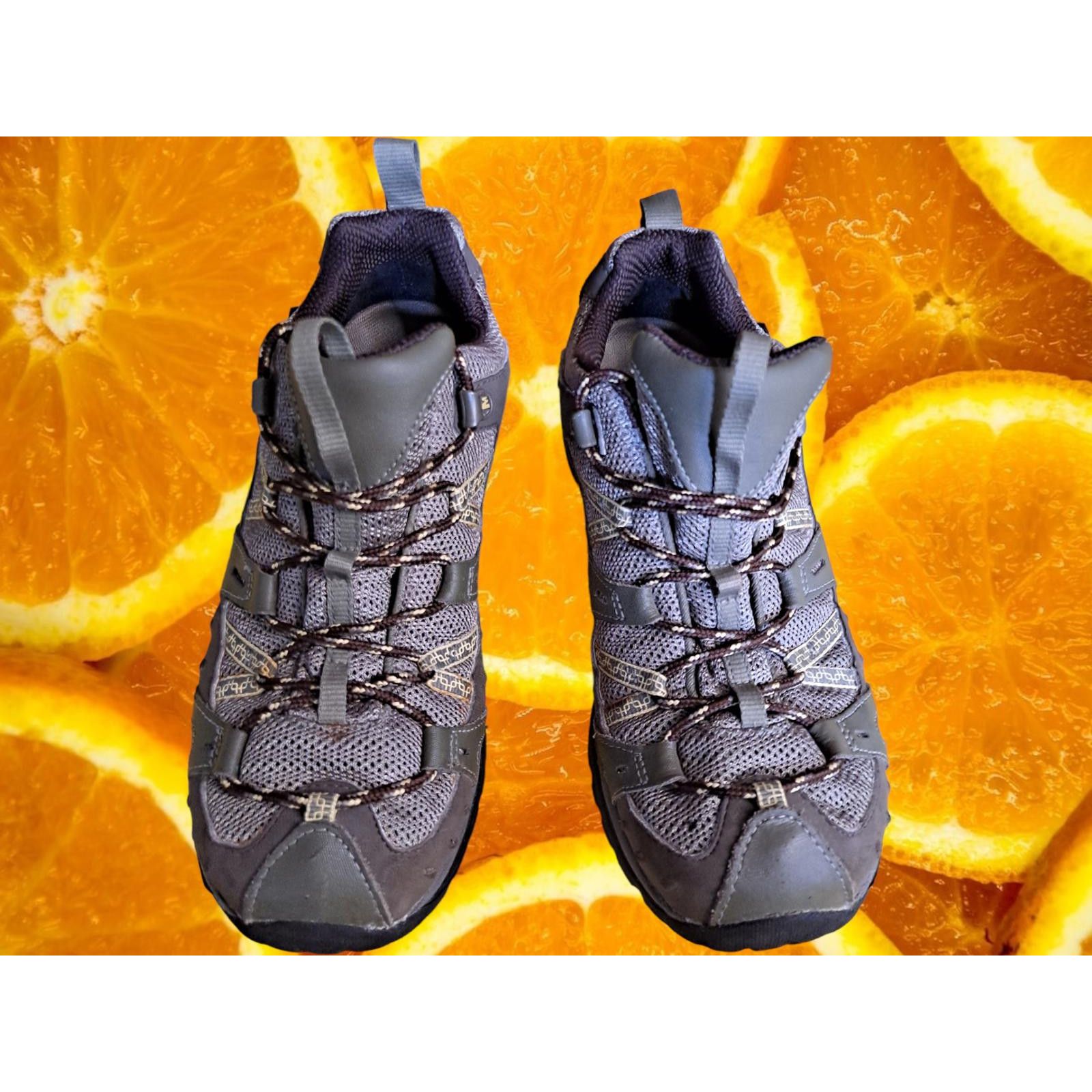 Merrell Merrell Brindle Gray and Brown Performance Hiking Shoe Size Size ONE SIZE - 2 Thumbnail