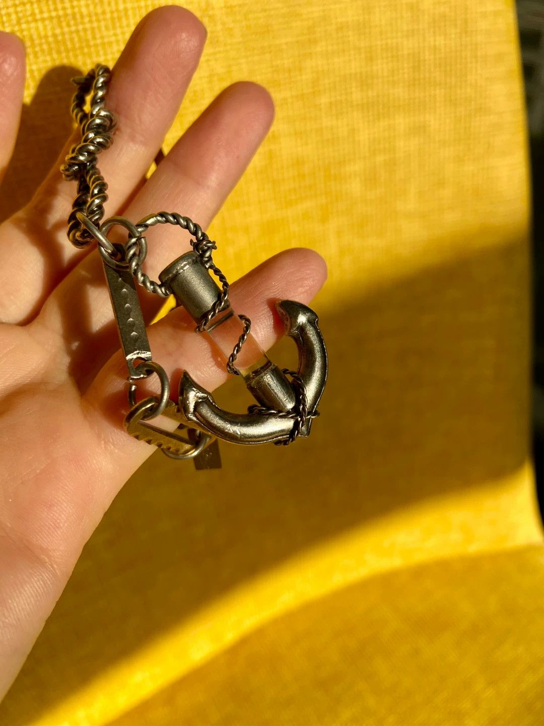 Jean Paul Gaultier JPG Anchor & Rope Knot Bracelet 98 New Size ONE SIZE - 6 Thumbnail