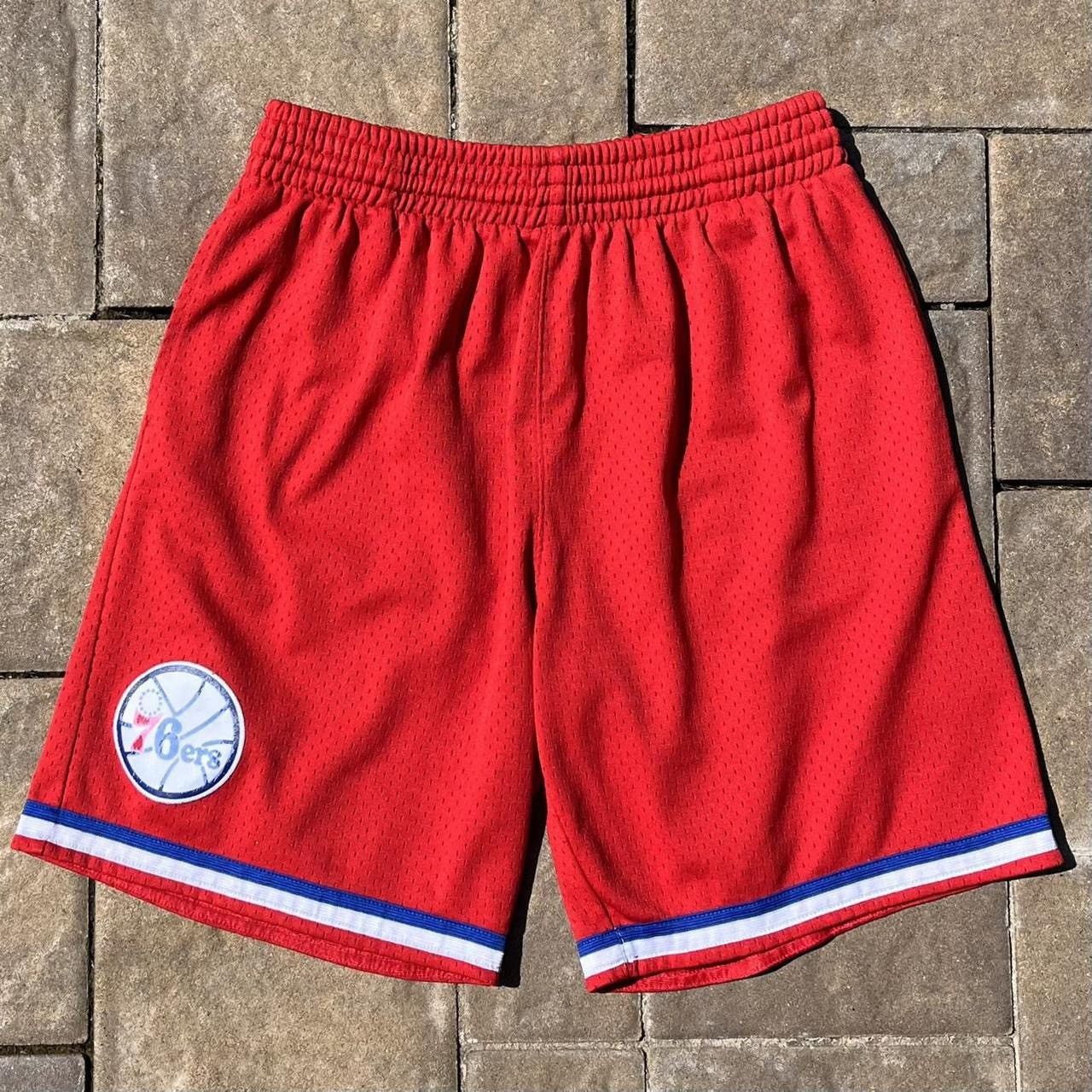 Mitchell & Ness × NBA Mitchell & Ness NBA Philadelphia 76ers Basketball Shorts Size US 34 / EU 50 - 1 Thumbnail