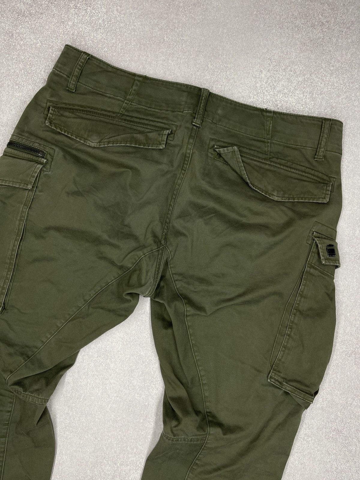 G-Star Mens G Star Raw Rovic Zip 3D Cargo Pants Multipocket Y2K Size US 35 - 9 Thumbnail
