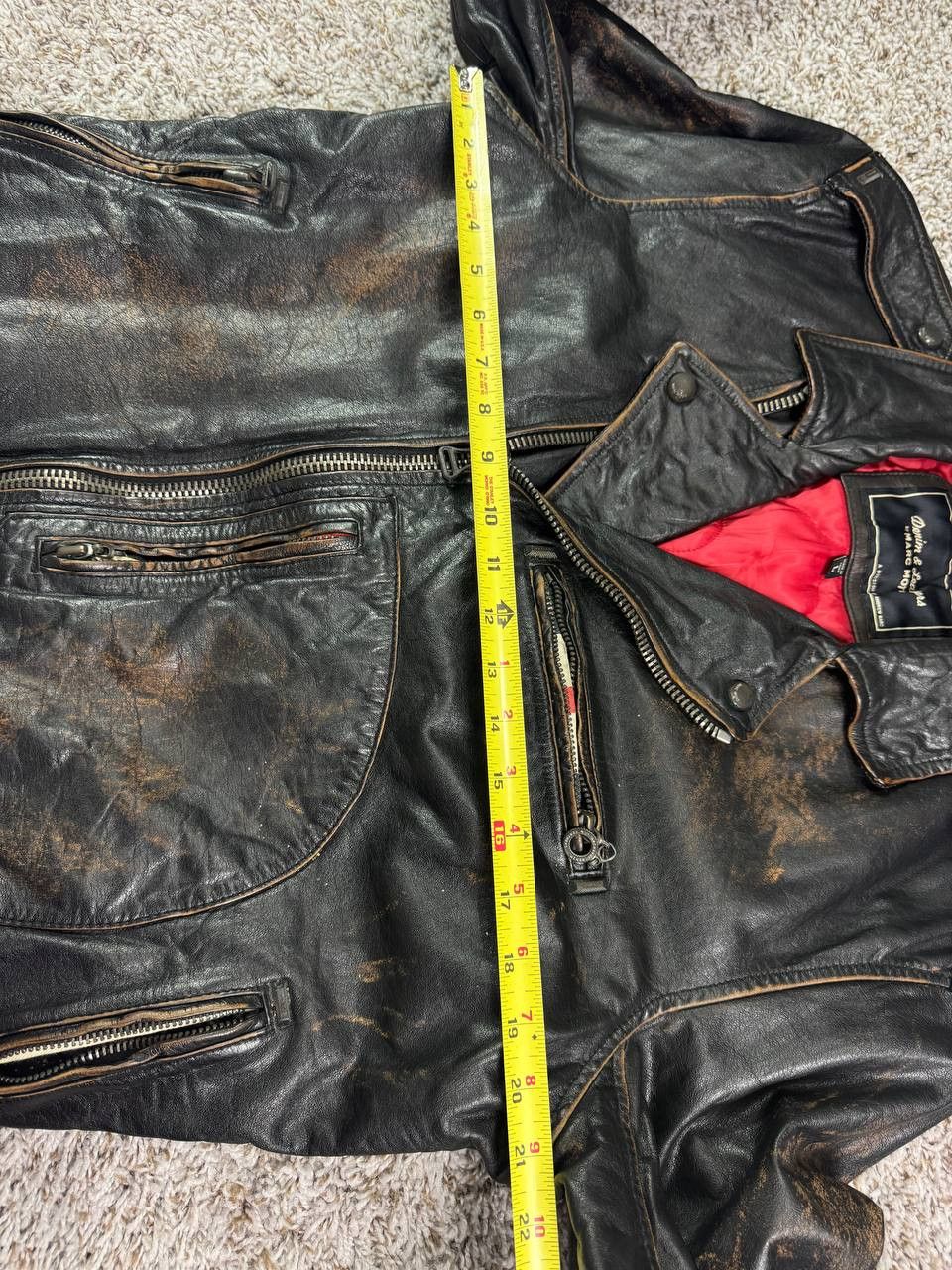 Andrew Marc Denim Leathers by Marc Moto Motorcycle Leather Jacket Size US L / EU 52-54 / 3 - 10 Thumbnail