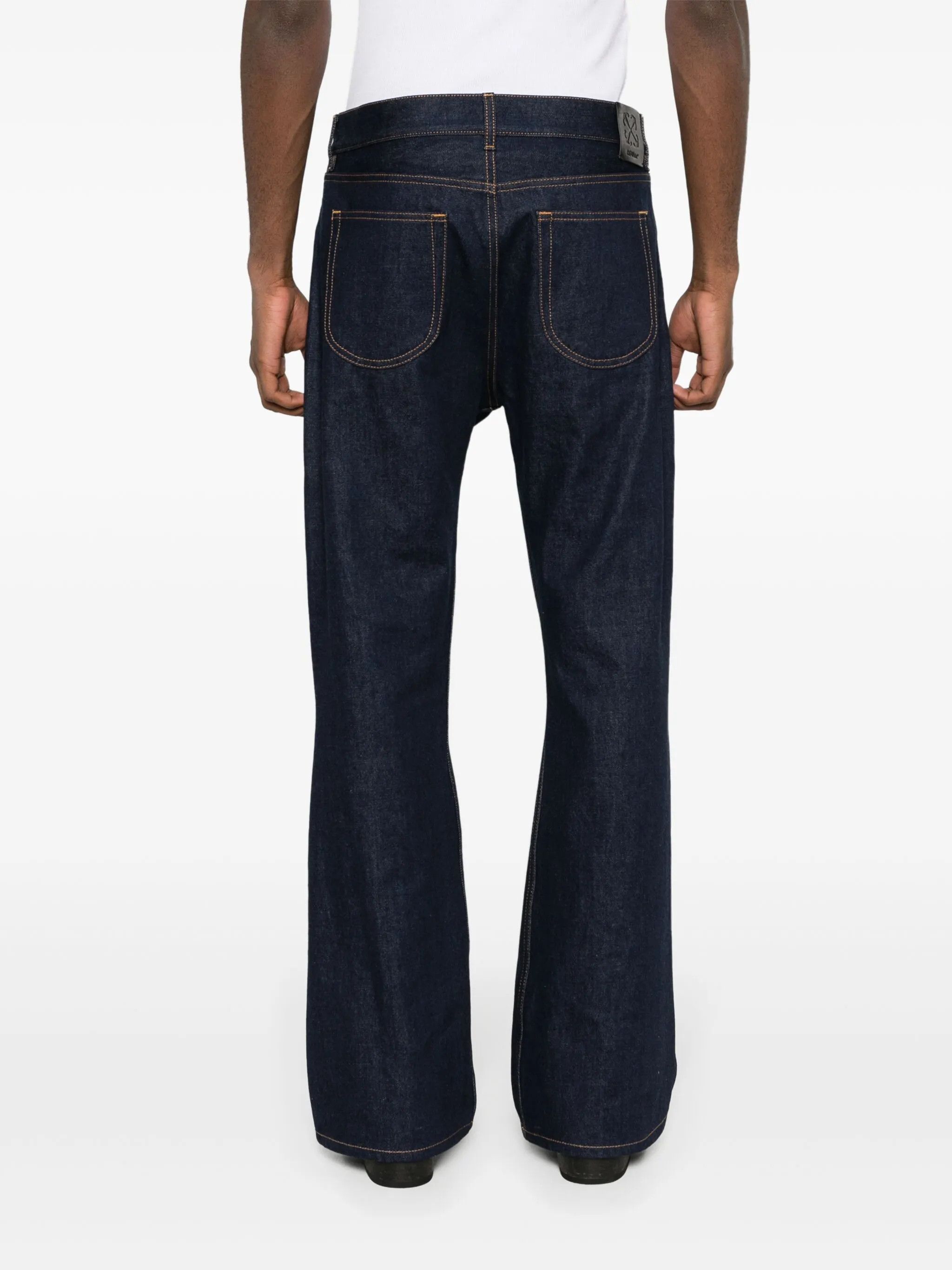 Off-White o1y0225 Logo Denim Pant in Blue Size US 30 / EU 46 - 4 Thumbnail