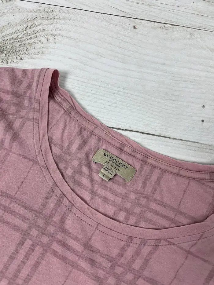 Burberry Burberry Nova Check T-Shirt Pink Size US L / EU 52-54 / 3 - 4 Thumbnail