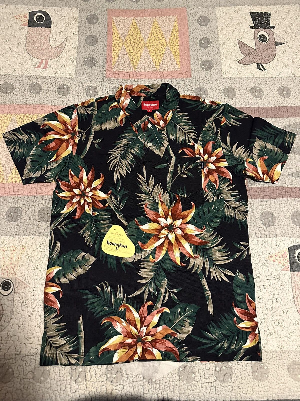 Supreme SS12 supreme floral polo navy Sz m new | Grailed