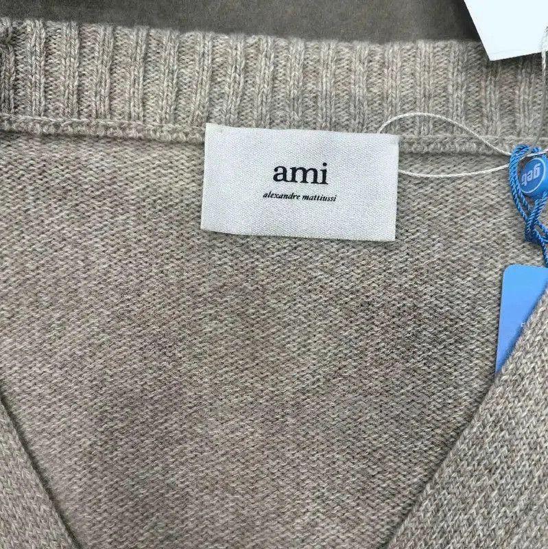 AMI AMI Gray Wool Women's Cardigan . Size L / US 10 / IT 46 - 3 Thumbnail