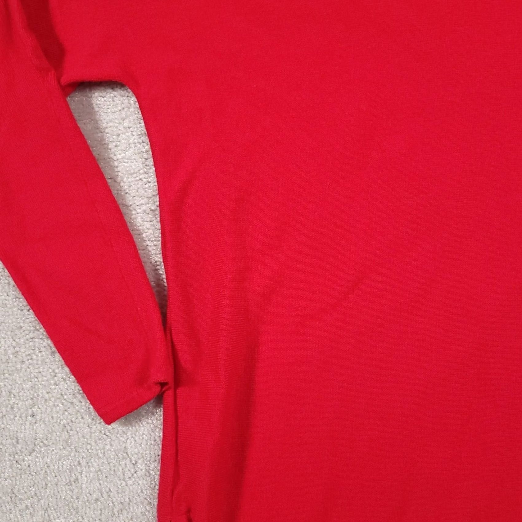 Vintage VINTAGE Max Studio Sweater Long Sleeve Pullover Red Women's Large Merino Wool 100% Knit Regular Crew Neck Fall Winter Spring Mens Women Girls Size L / US 10 / IT 46 - 4 Thumbnail