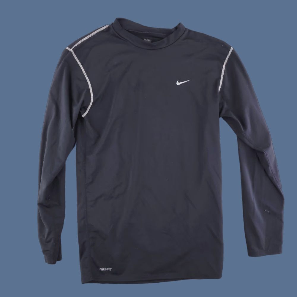 Nike Nike Shirt Mens Large Compression Long Sleeve Gym Workout Run Size US L / EU 52-54 / 3 - 1 Thumbnail