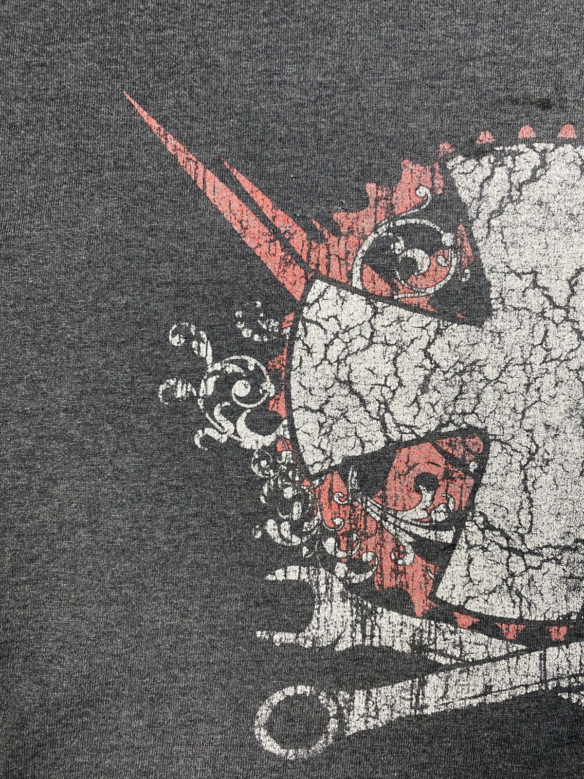 Other Vintage Punk Biker Graphic Ringer Distressed Cross Print Tee Size US XL / EU 56 / 4 - 6 Thumbnail