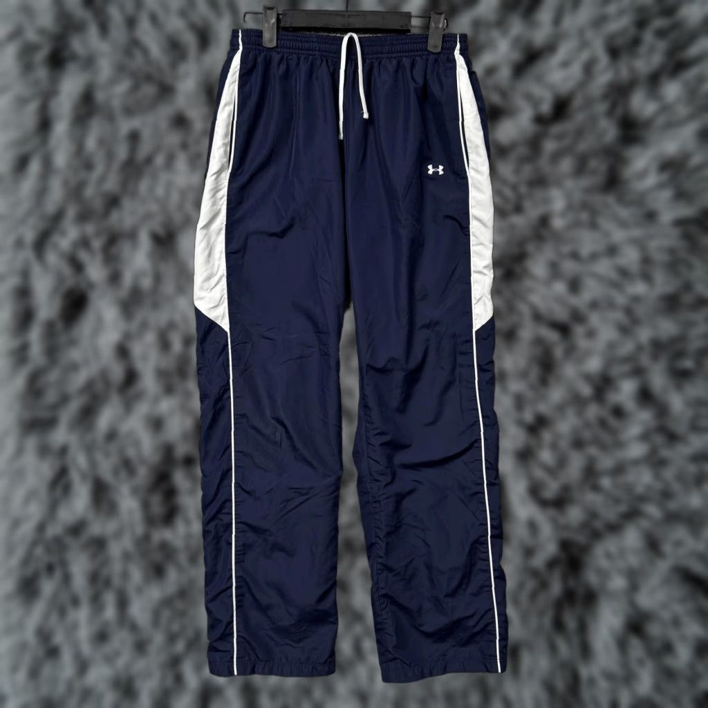 Under Armour Under Armour Pants Mens Small Blue Track & Field Athletic Colorblock Zip Ankle Pockets Size US 29 - 1 Thumbnail