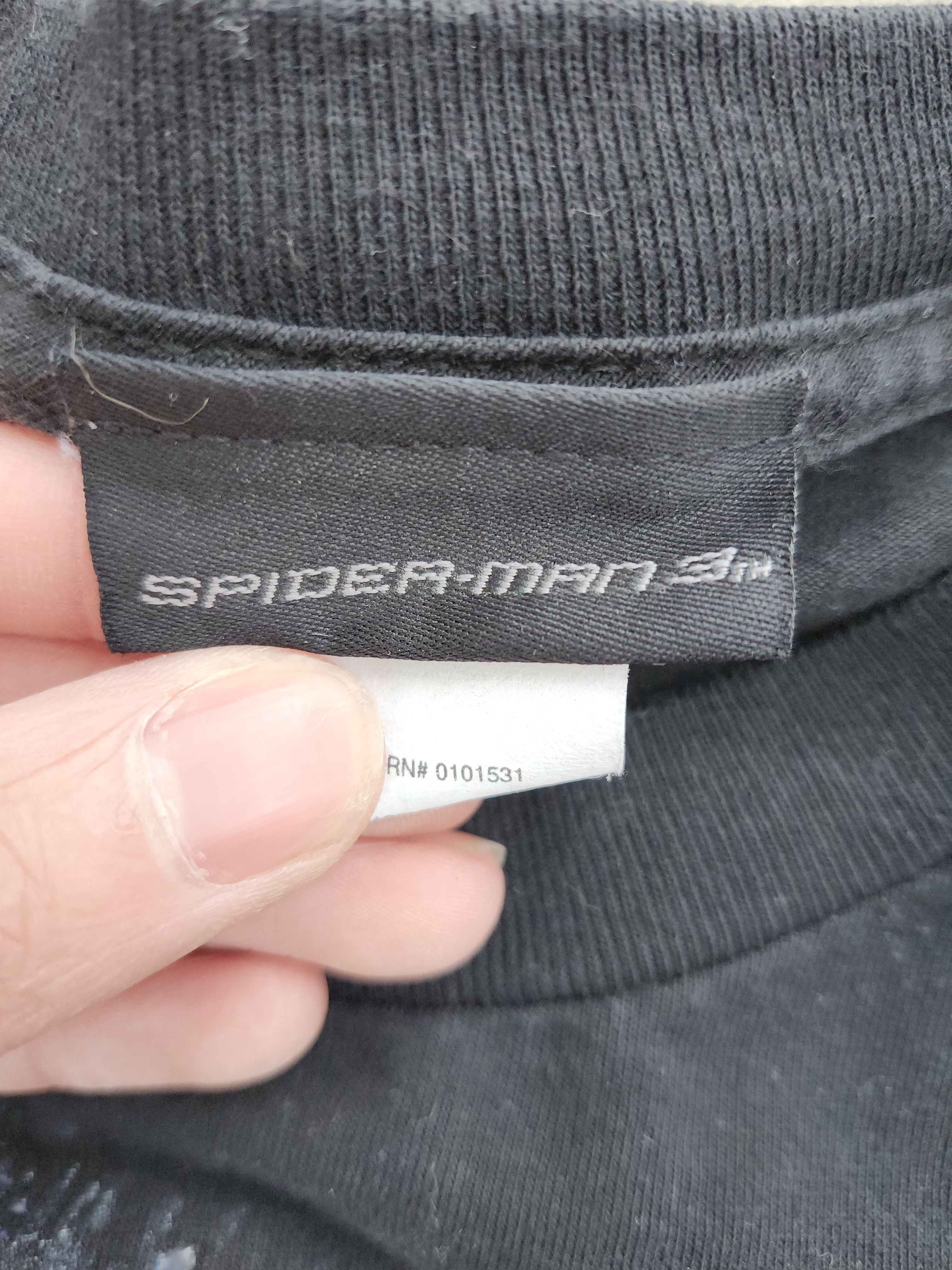 Marvel Comics Y2k 2007 Vintage Spiderman 3 black graphic tee. Size US L / EU 52-54 / 3 - 4 Thumbnail