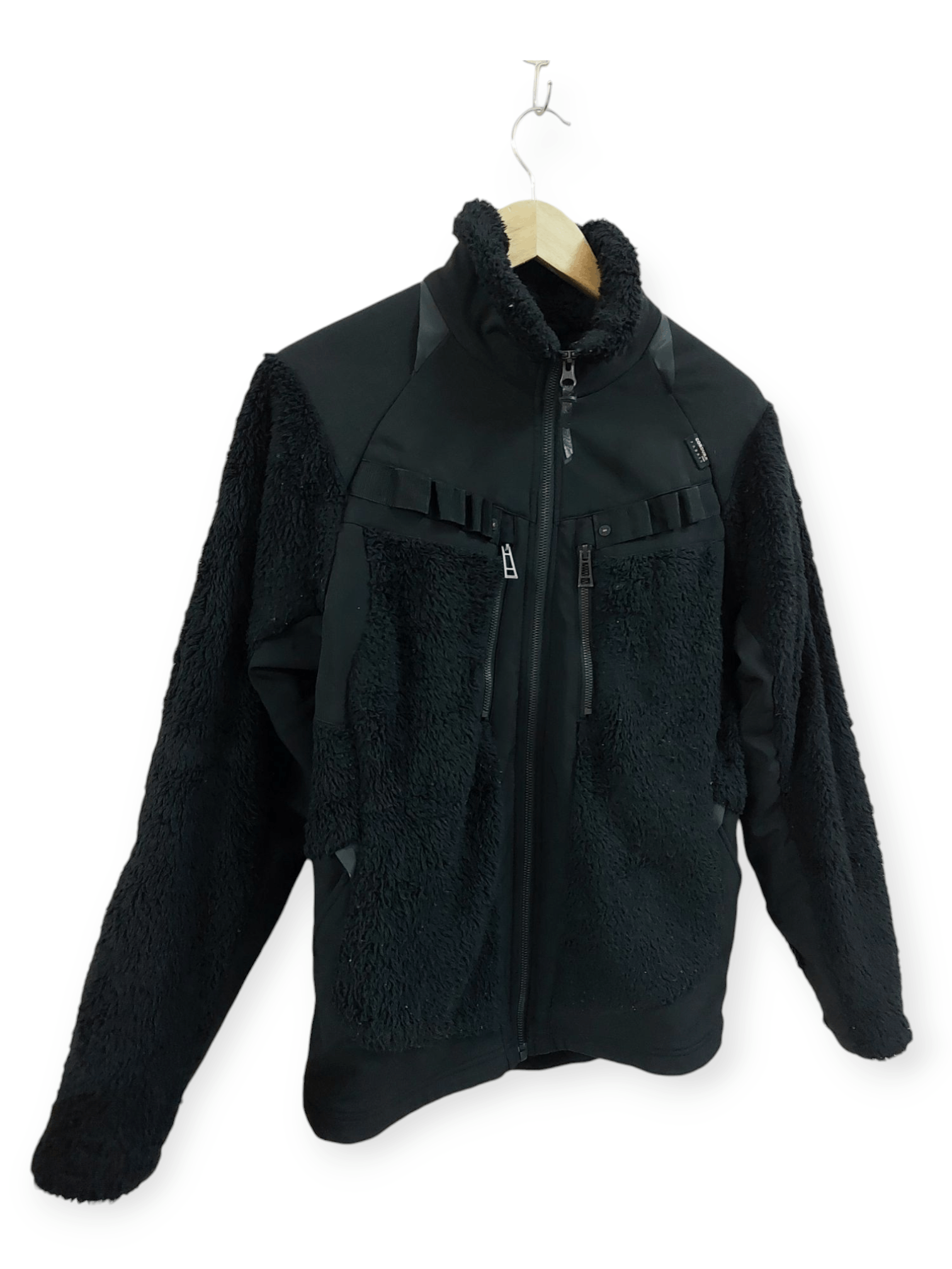 Designer Fieldcore Black Sherpa Fleece Cordura Fabrics Jacket Size US M / EU 48-50 / 2 - 2 Thumbnail