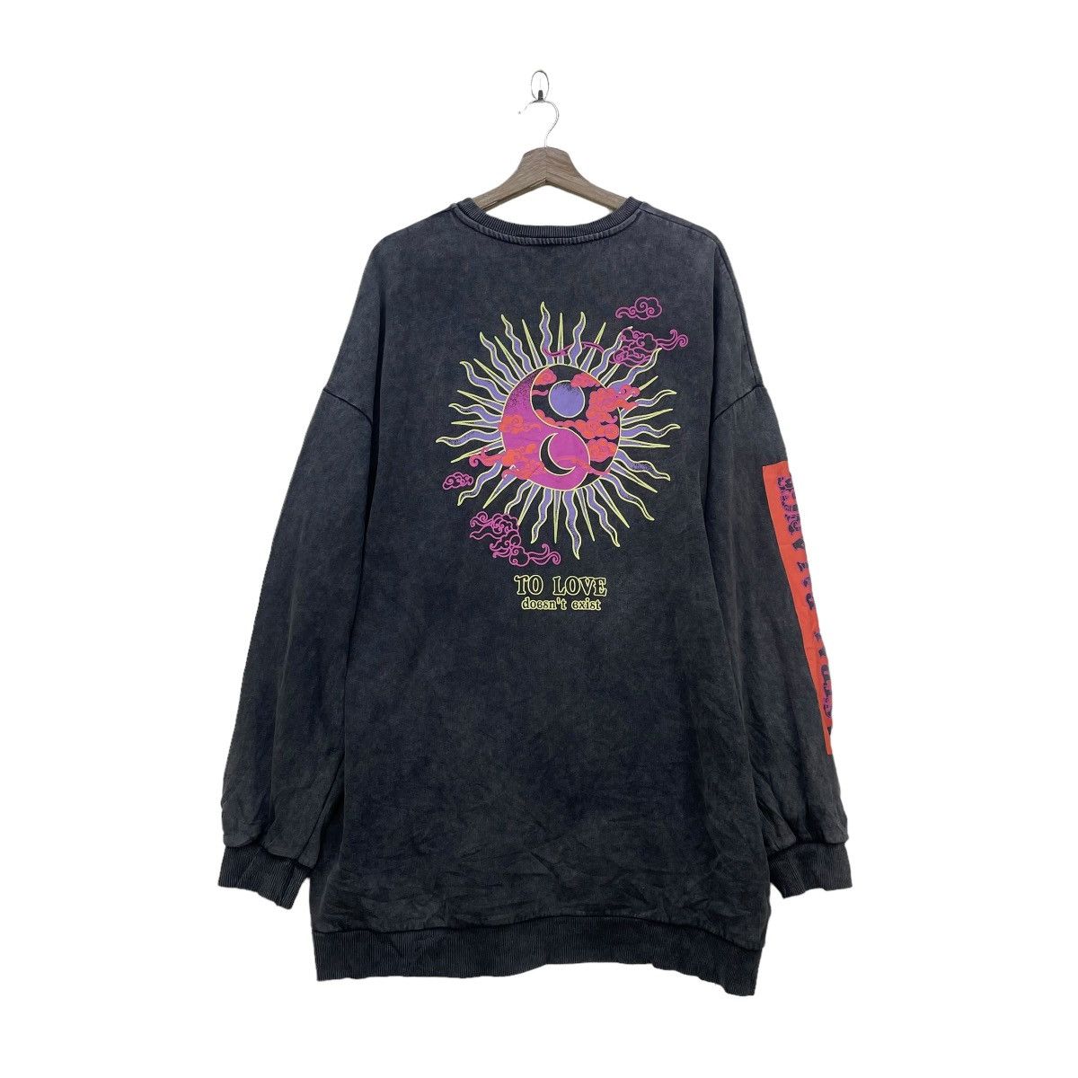 Bershka × Japanese Brand Vintage Bershka Sweatshirt Oversized Big Logo Size US XXL / EU 58 / 5 - 2 Thumbnail