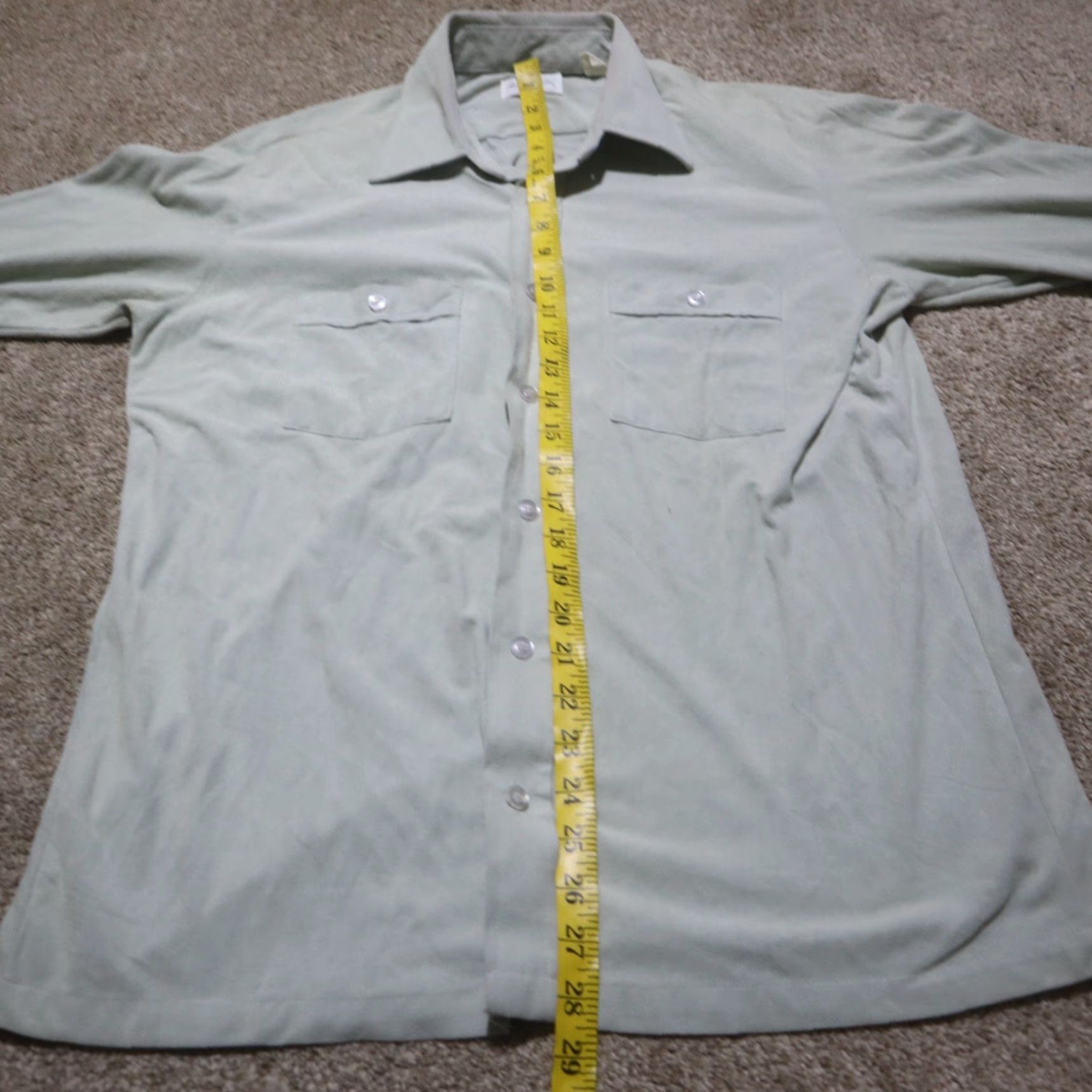 Vintage VINTAGE Mister Man Shirt Adult L Blue Long Sleeve Button-Up Size US L / EU 52-54 / 3 - 7 Thumbnail