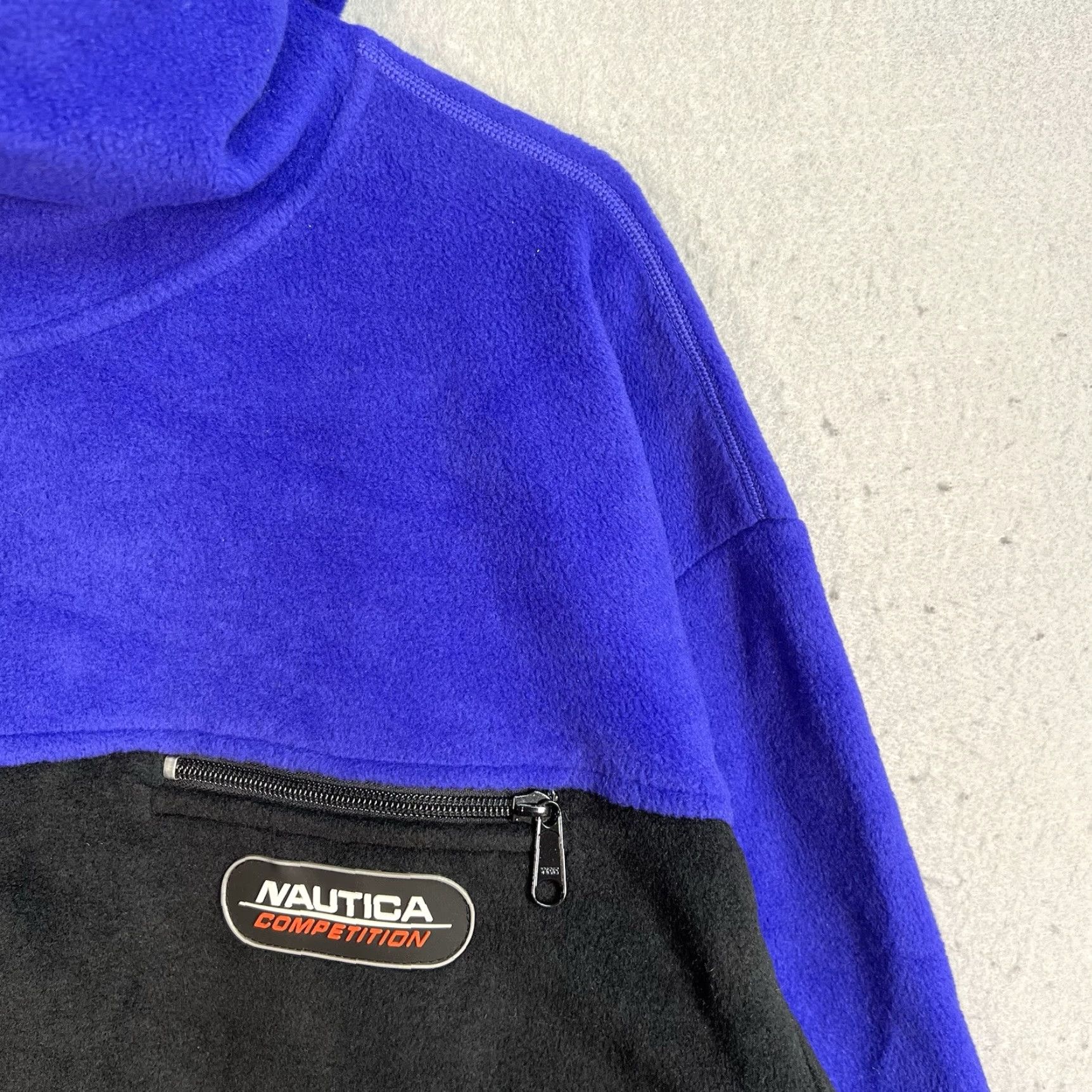 Nautica NWT! Nautica Fleece Jacket Full Zip Adult 2XL XXL Blue Black Mens Size US XXL / EU 58 / 5 - 5 Thumbnail