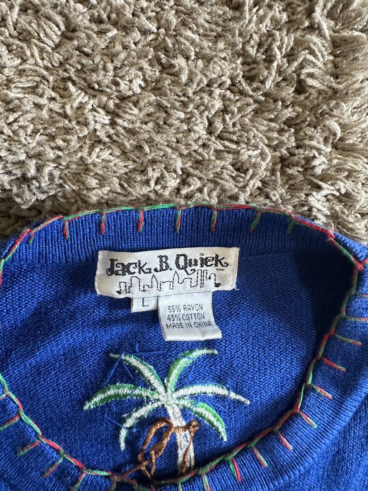 Nike Vintage J.B. Quick Embroidered sweater 90s size large Size L / US 10 / IT 46 - 3 Thumbnail