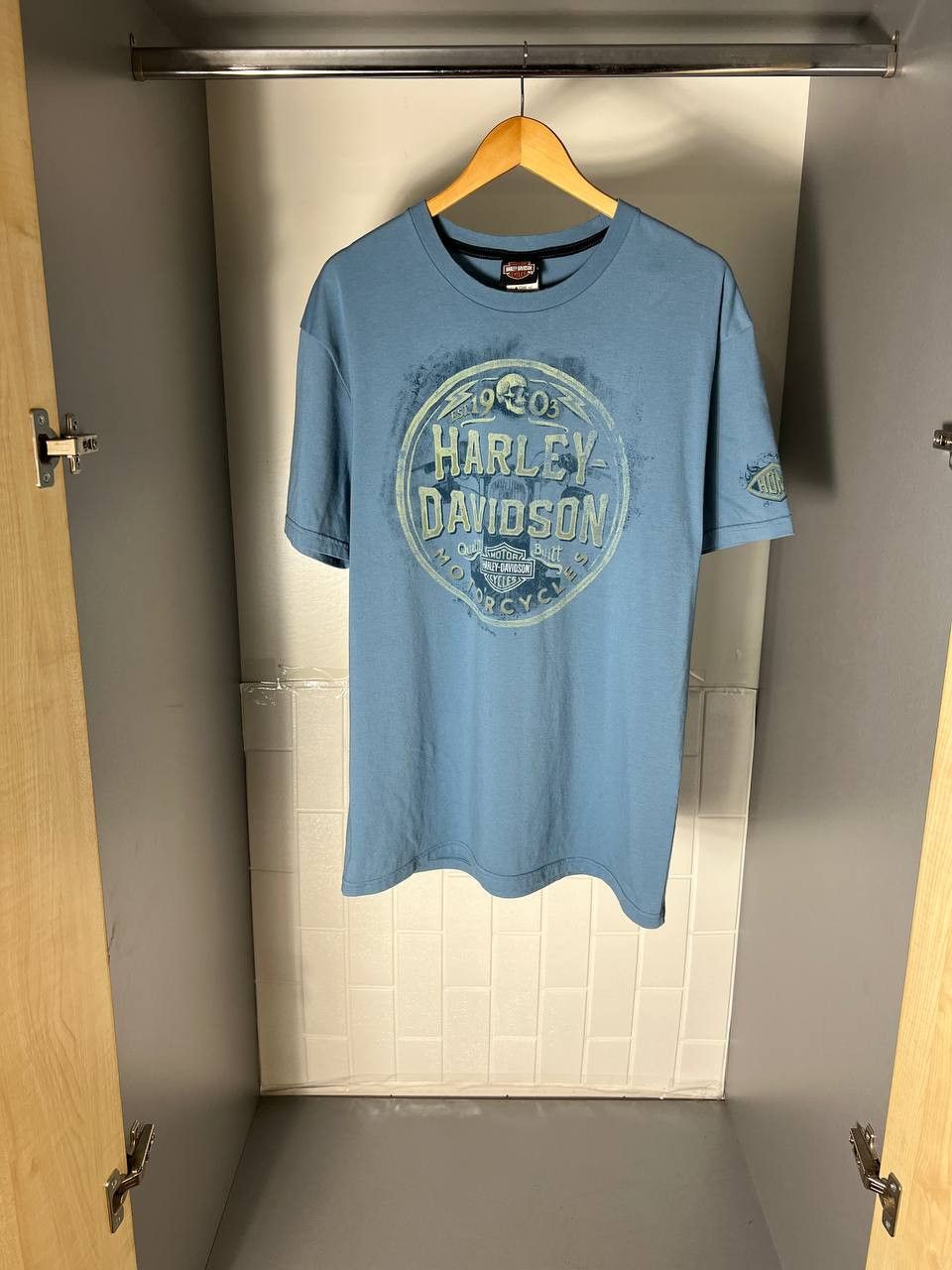 Harley Davidson VINTAGE HARLEY DAVIDSON MOTORCYCLE RETRO T-SHIRT Y2K 90s Size US L / EU 52-54 / 3 - 1 Thumbnail