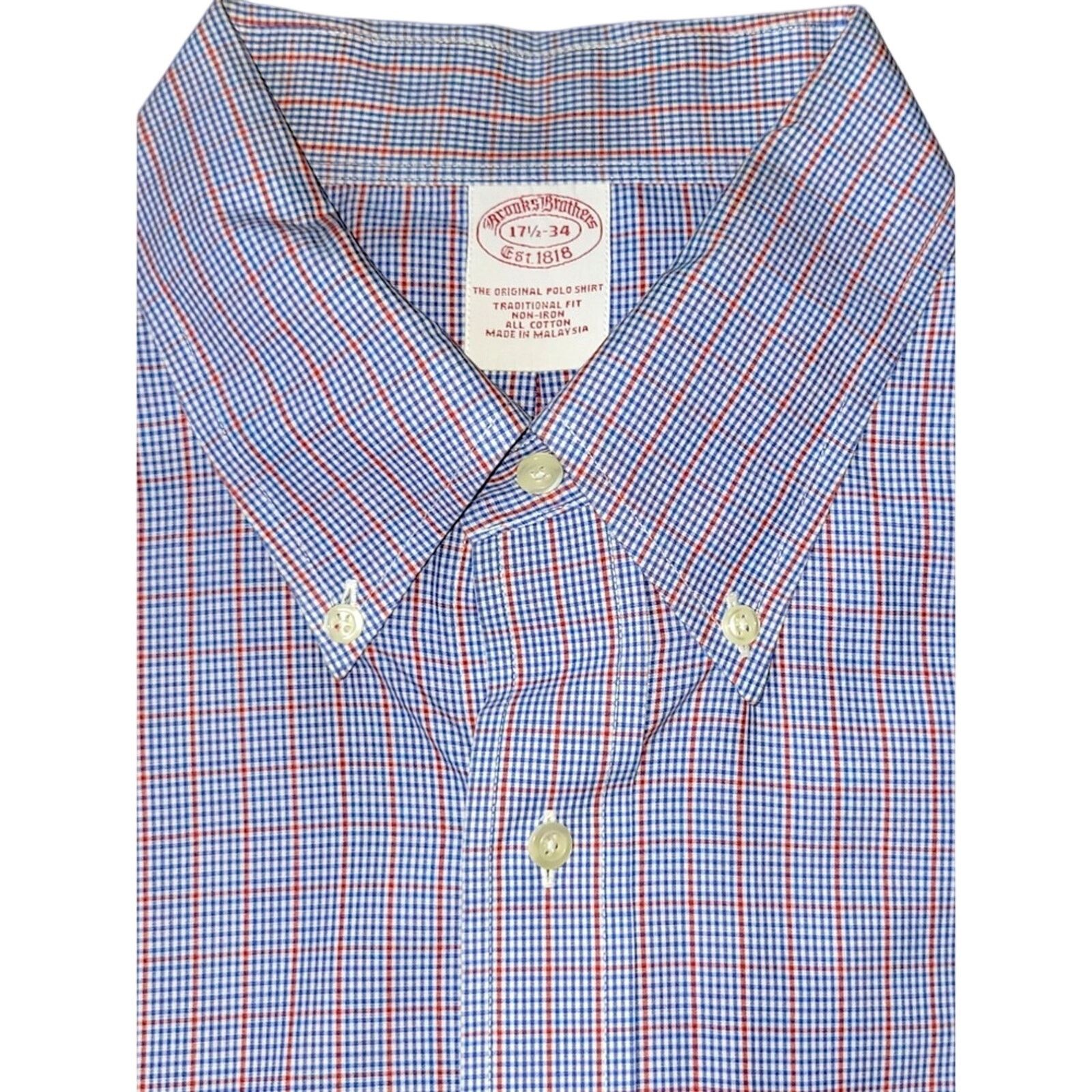 Brooks Brothers Vintage Brooks Brother's Mens Button Down Long Sleeve Shirt‎ Size US XL / EU 56 / 4 - 5 Thumbnail