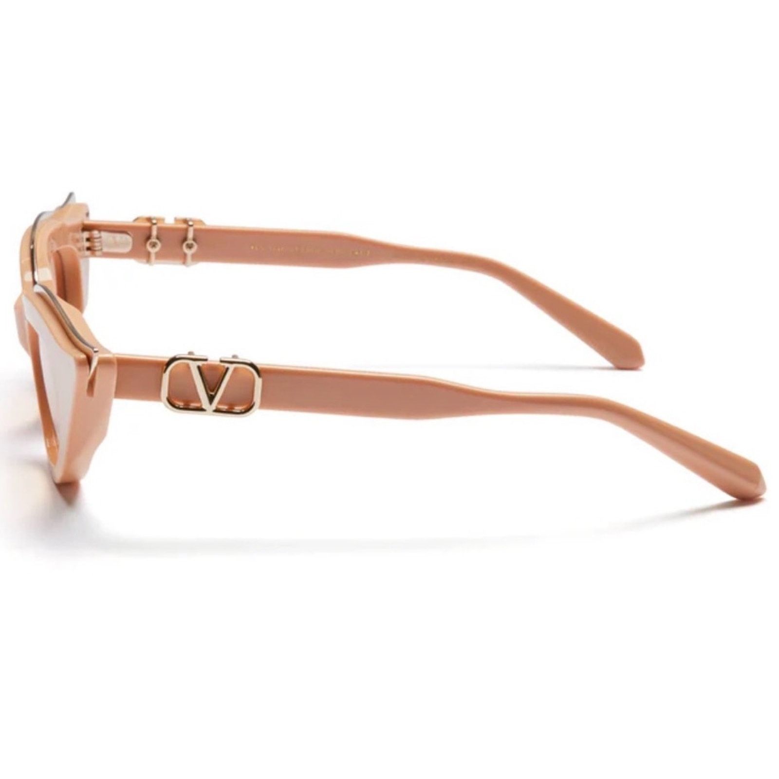 Valentino New! Valentino VLS 114C Stylish Beige Sunglasses, Authentic Size ONE SIZE - 7 Thumbnail