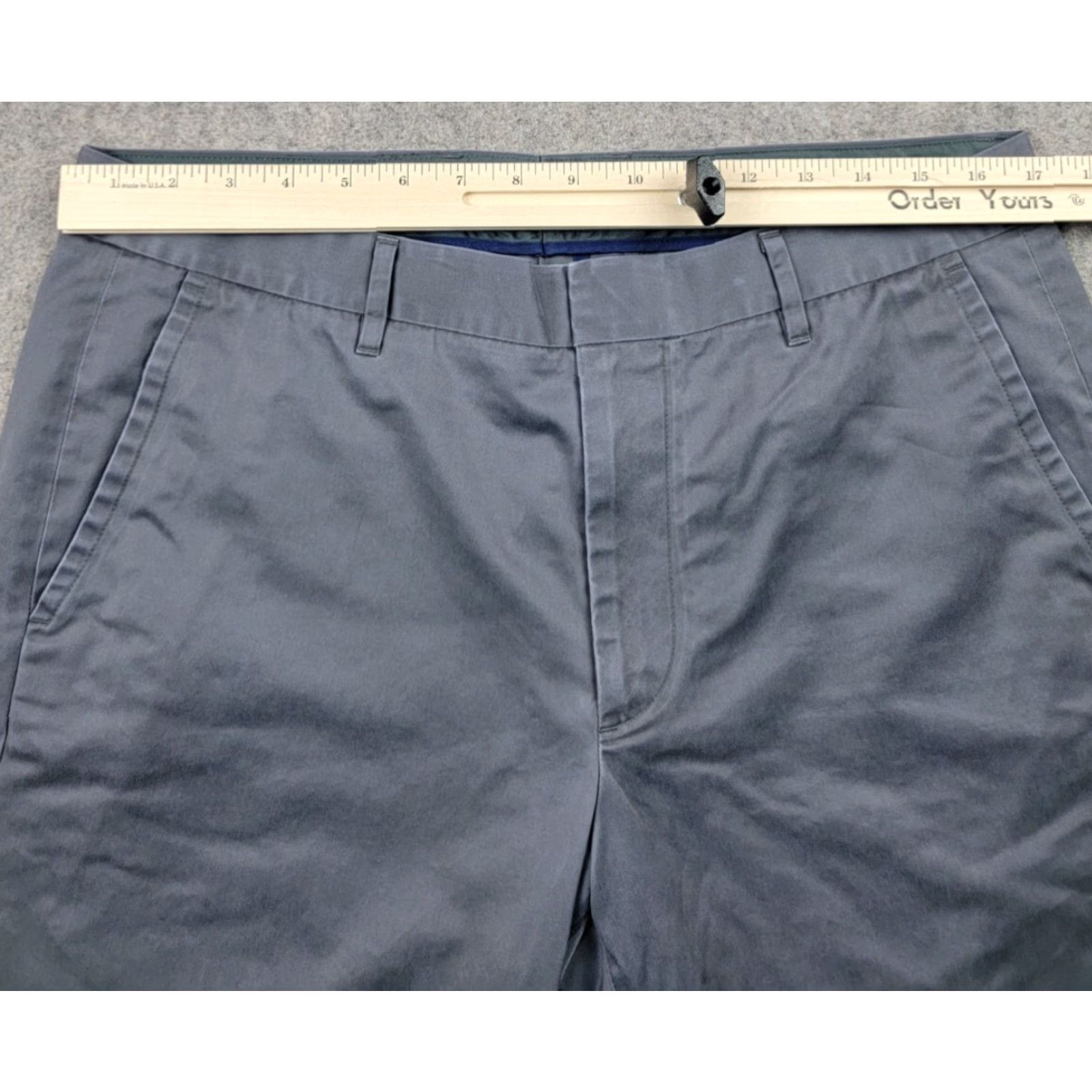 Bonobos Bonobos Friday Pants Men 34x31 Straight Leg Casual Workwear Slim Chino Gray Cotton Pocket Slash Pocket Mens Regular 34in 31in Pants Size US 34 / EU 50 - 5 Thumbnail