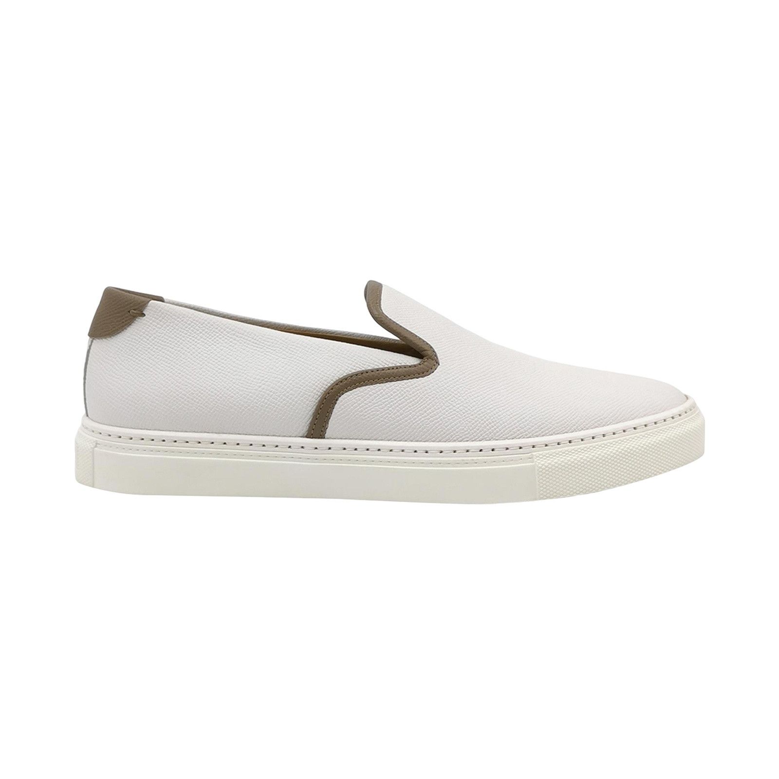 Hermes Hermes Leather Trim Slip-on Sneakers EU 40.5 Size US 7 / EU 40 - 1 Thumbnail