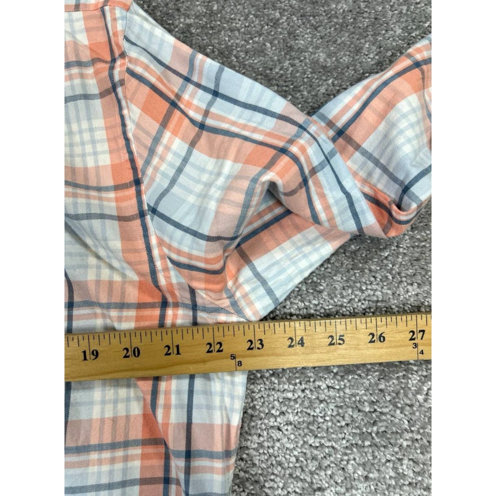 Vineyard Vines Vineyard Vines Crosby Shirt Mens Large Orange Blue White Cotton Button Up Size US L / EU 52-54 / 3 - 6 Thumbnail