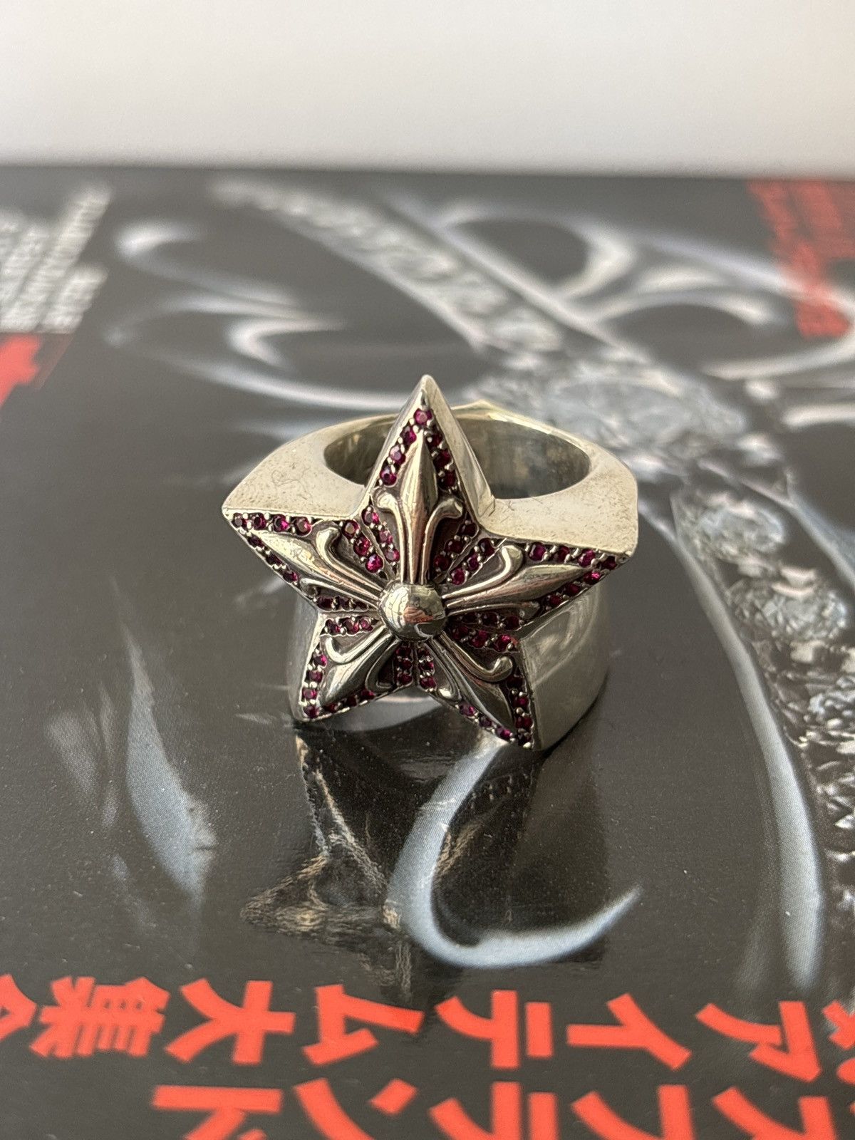 Chrome Hearts Chrome Hearts ruby pave star ring Size ONE SIZE - 22 Thumbnail