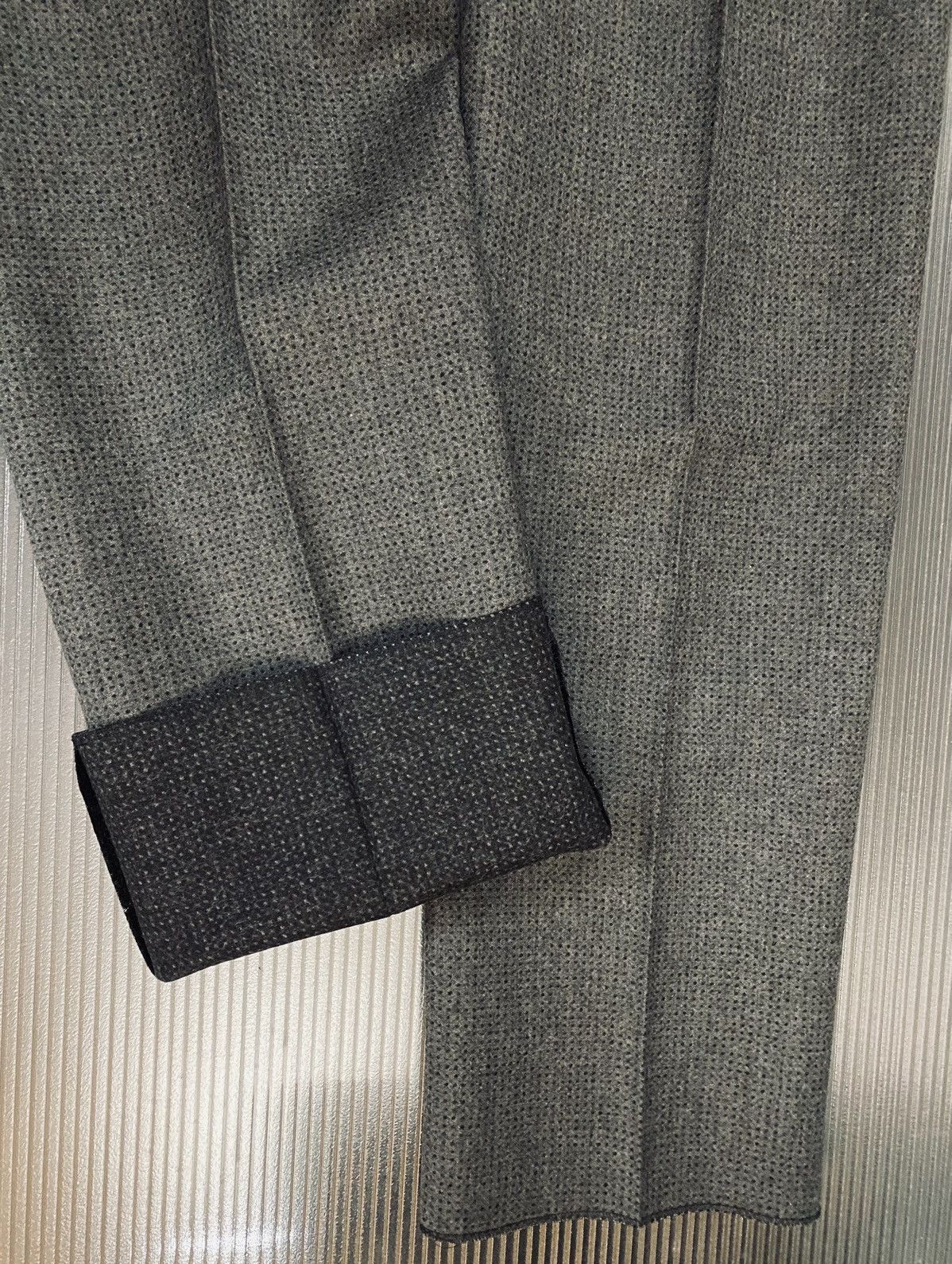 Maison Margiela MM 10 🇮🇹 grey blue dotted felt wool showtime slacks 36 NWT Size US 36 / EU 52 - 10 Thumbnail