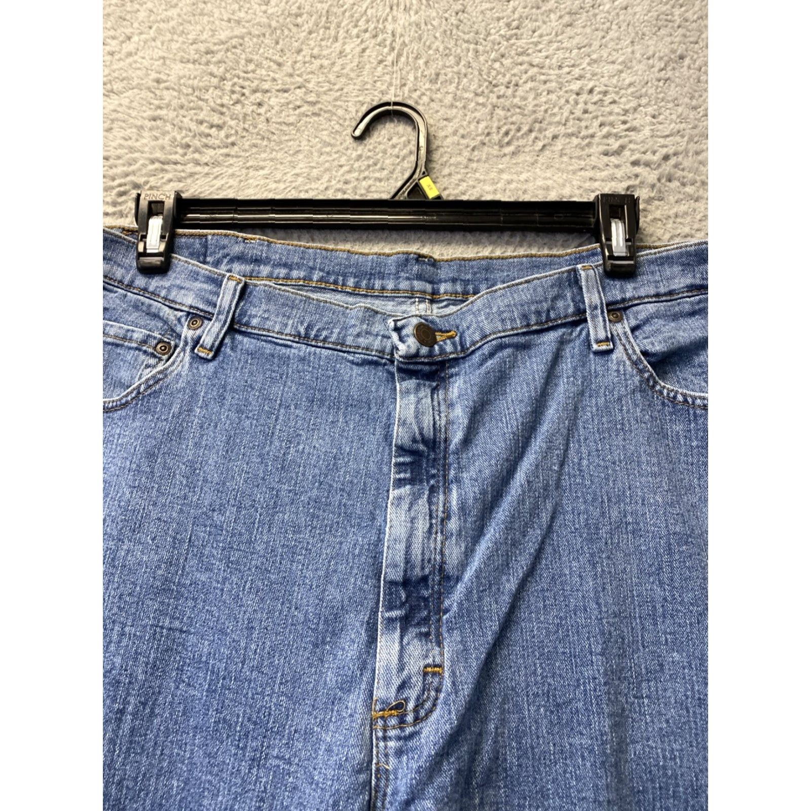 Wrangler Wrangler Jeans Relaxed Bootcut Men 42x32 Blue Medium Wash Cotton Denim Regular Inseam 32 Size US 42 / EU 58 - 2 Thumbnail