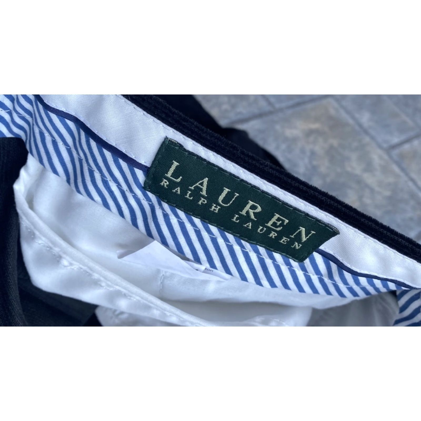 Ralph Lauren NWT Lauren Ralph Lauren Corduroy Black Pants 34x30 Men’s Flat Front Size US 34 / EU 50 - 6 Thumbnail