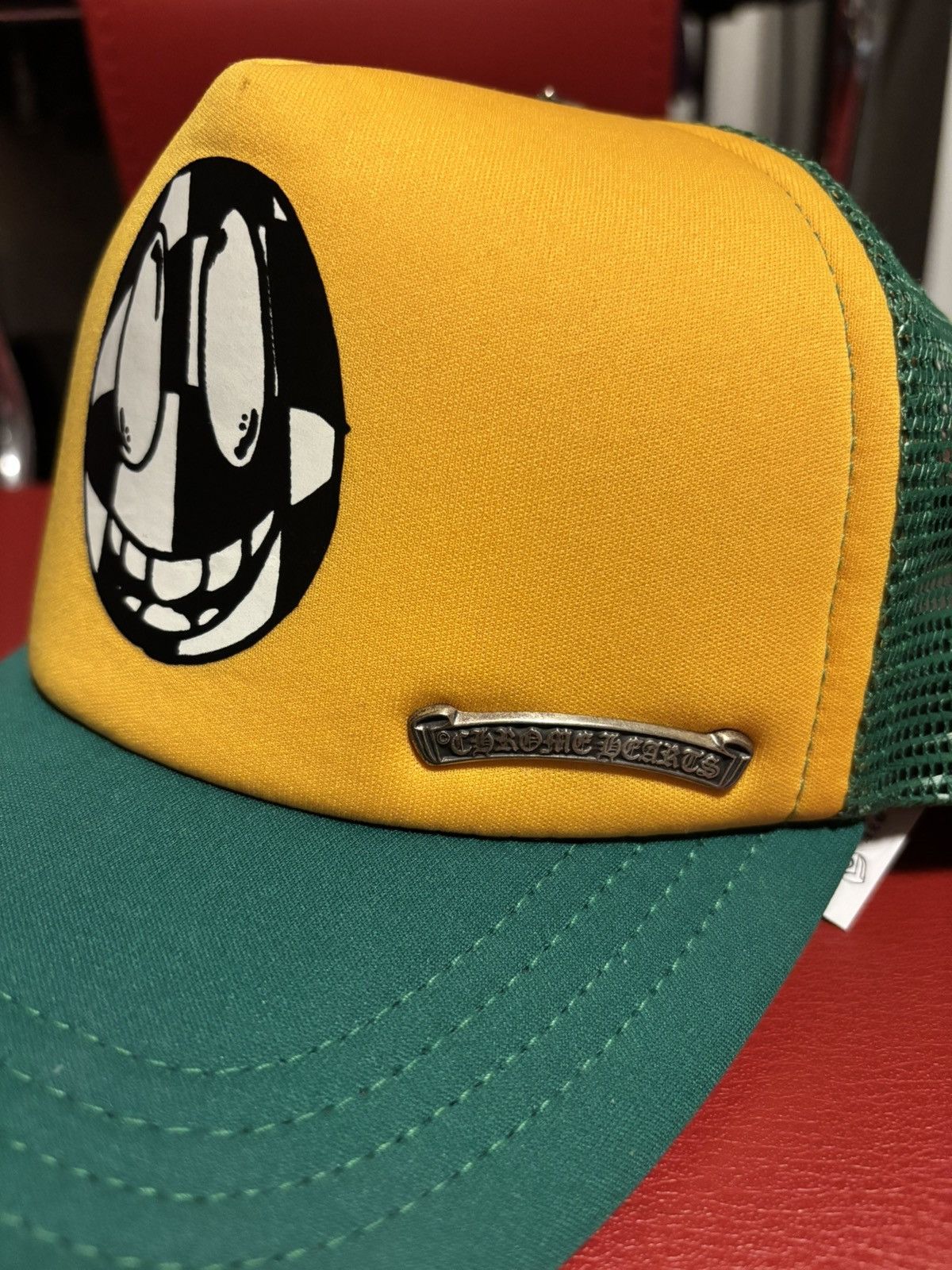 Chrome Hearts CHROME HEARTS MATTY BOY SEX RECORDS SMILEY TRUCKER HAT Size ONE SIZE - 3 Thumbnail