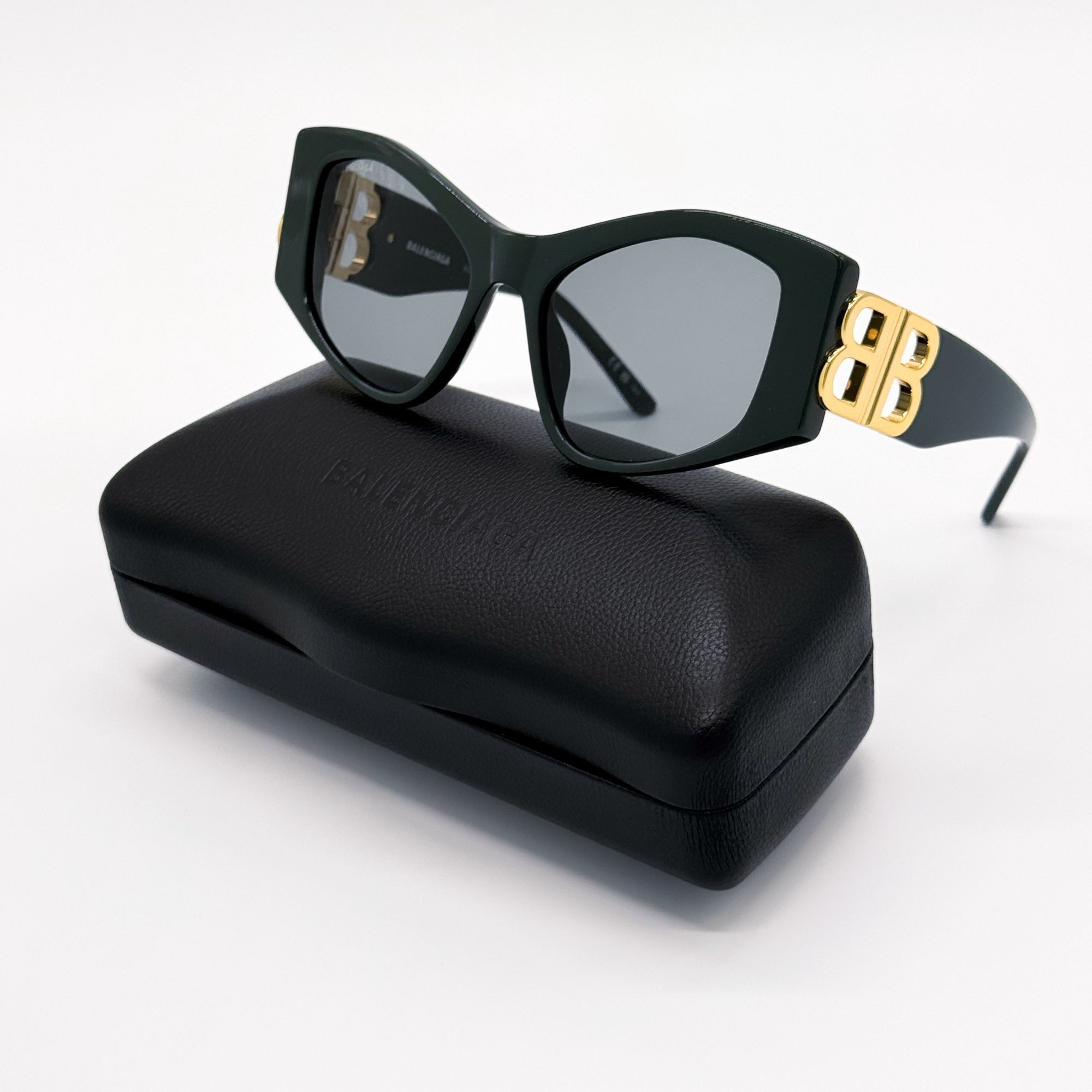 Balenciaga NEW BALENCIAGA BB0287S 005 SUNGLASSES GREEN CAT EYE WOMEN Size ONE SIZE - 1 Thumbnail