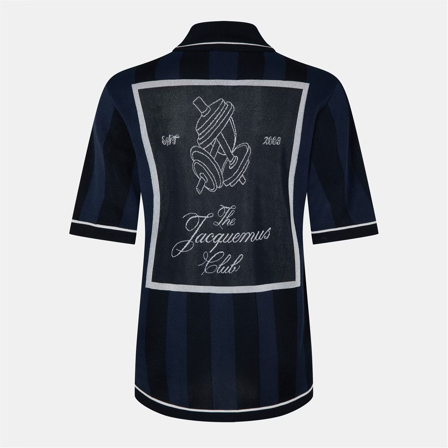 Jacquemus o1g2r1mq0426 Liga Polo Shirt in Dark Navy Size US L / EU 52-54 / 3 - 2 Thumbnail