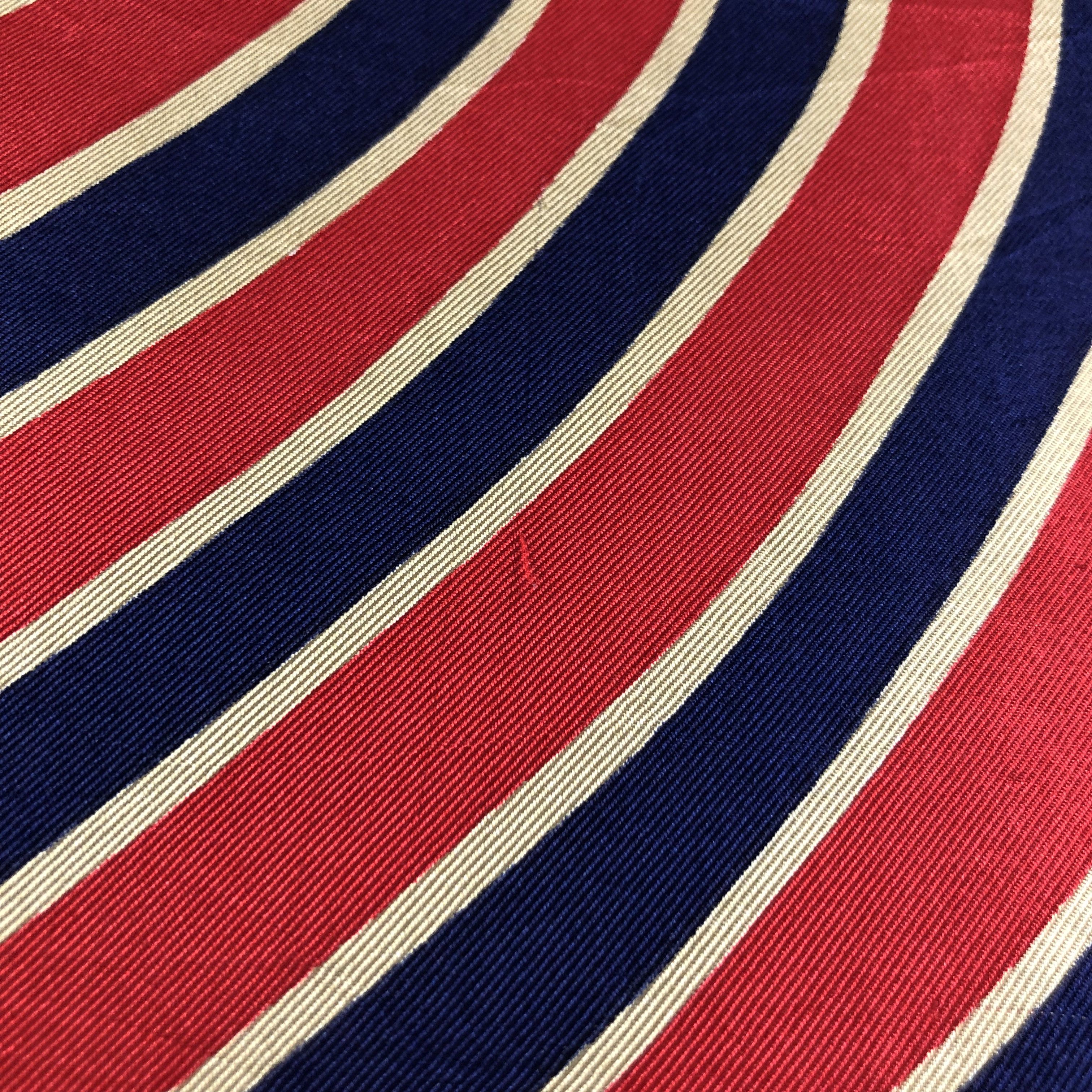 Japanese Brand Vintage Abstract Design Hand Rolled Silk Scarf M530 Size ONE SIZE - 6 Thumbnail