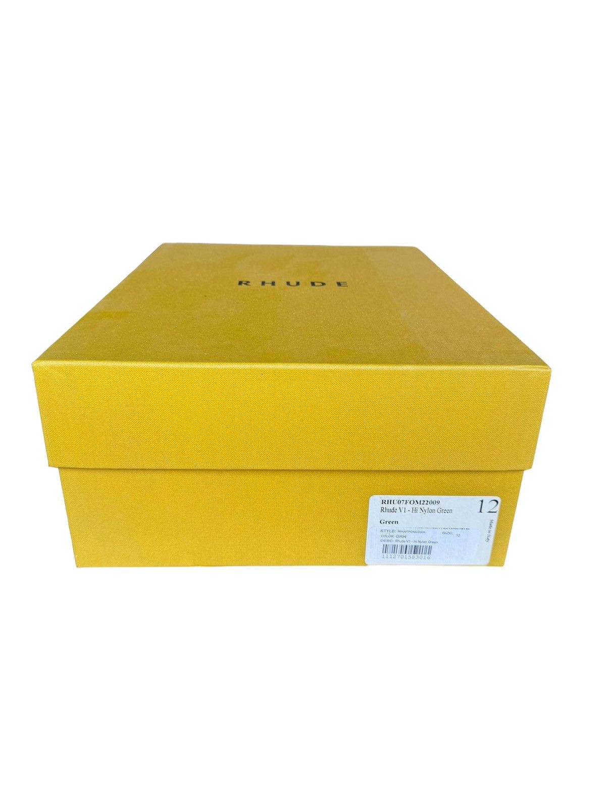 Rhude 2019 Unreleased V1 Hi Nylon Green Size US 12 / EU 45 - 7 Thumbnail