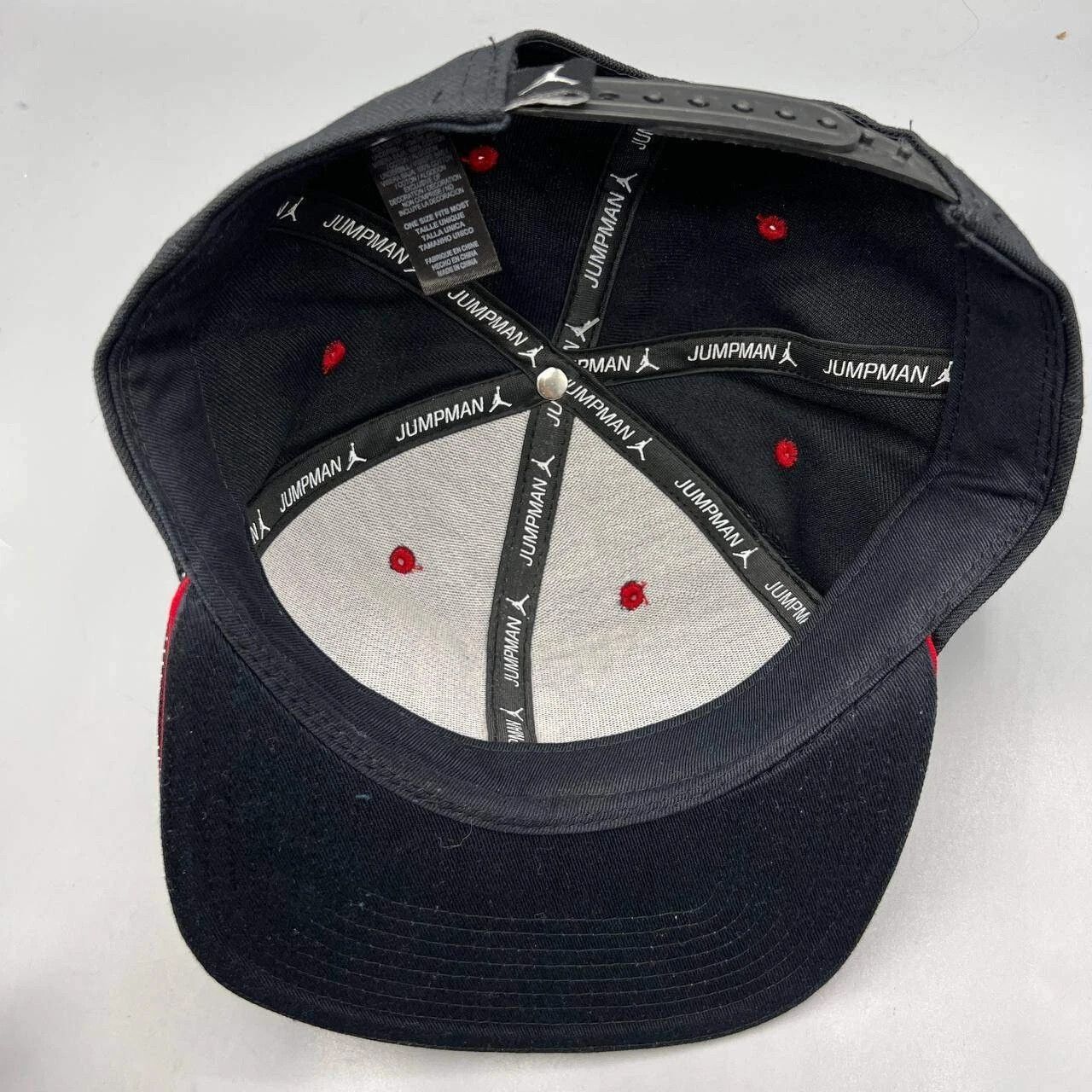 Jordan Brand Air Jordan 13 XIII Bred Hat Men Embroidered Snap Back Cap Size ONE SIZE - 2 Thumbnail